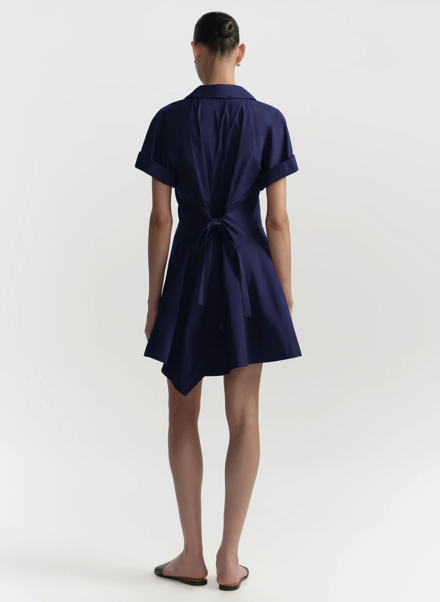 Julie Cotton Mini Shirtdress - Image 5
