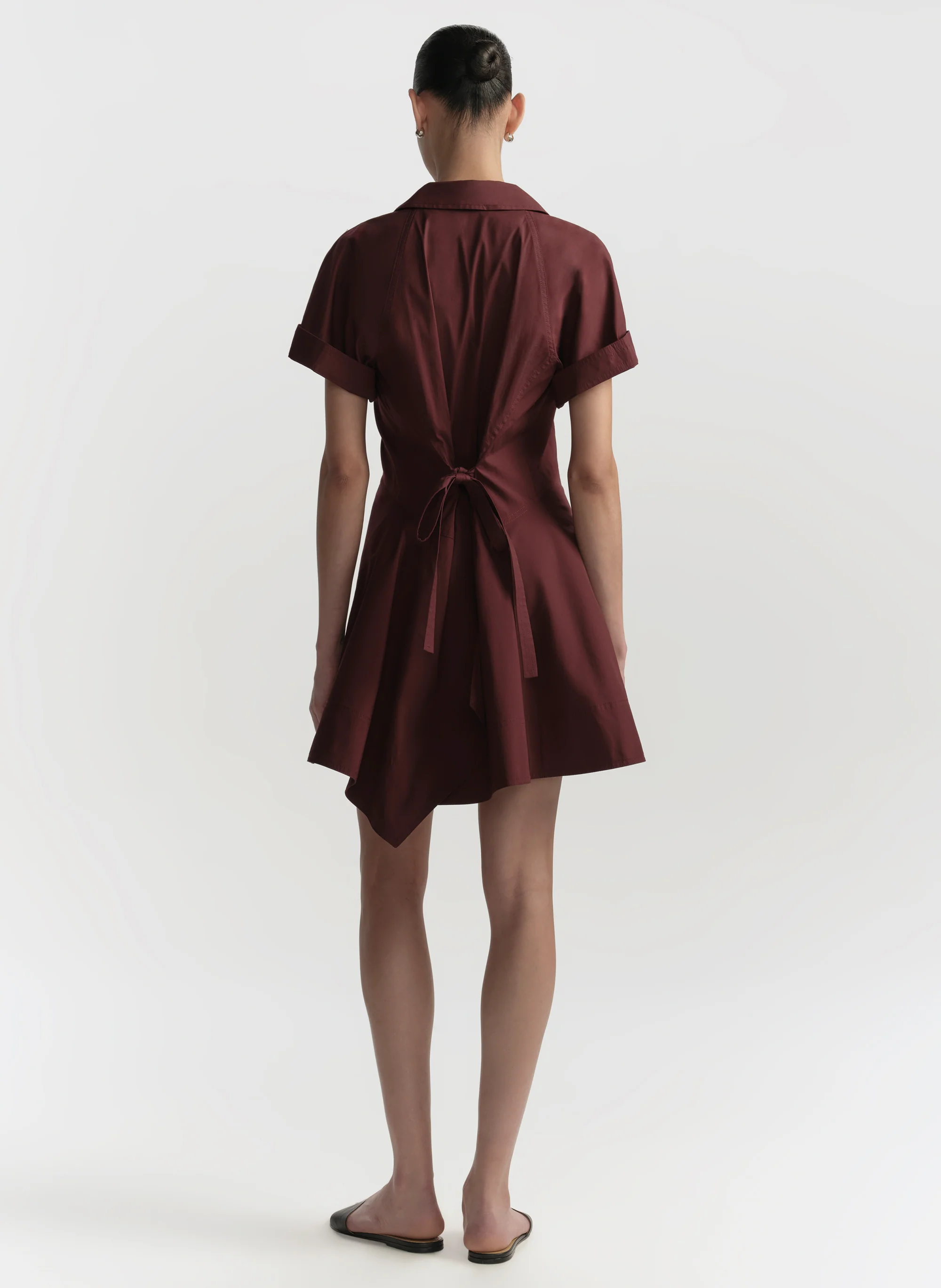 Julie Cotton Mini Shirtdress - Image 5