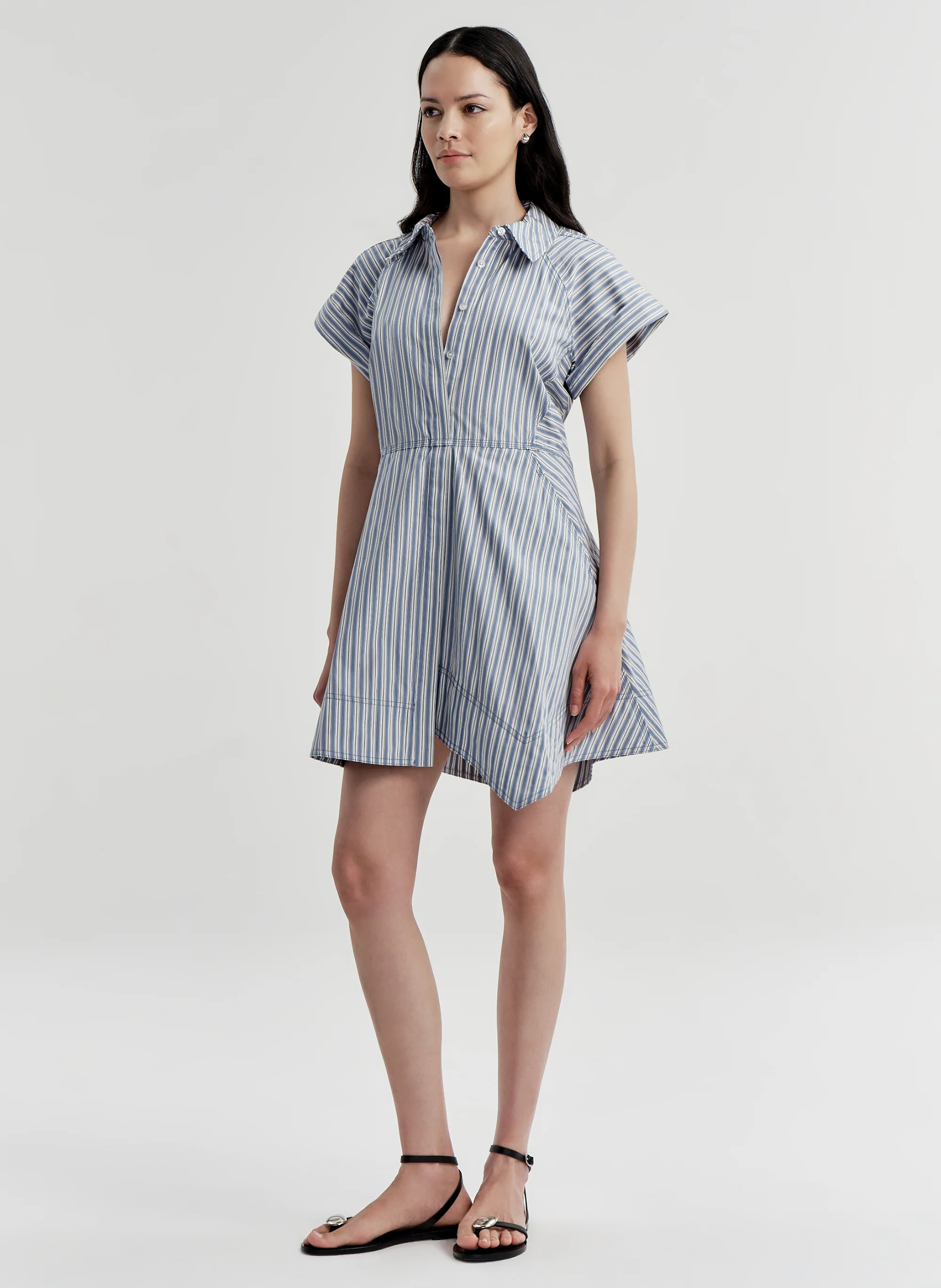 Julie Cotton Mini Shirtdress - Image 4