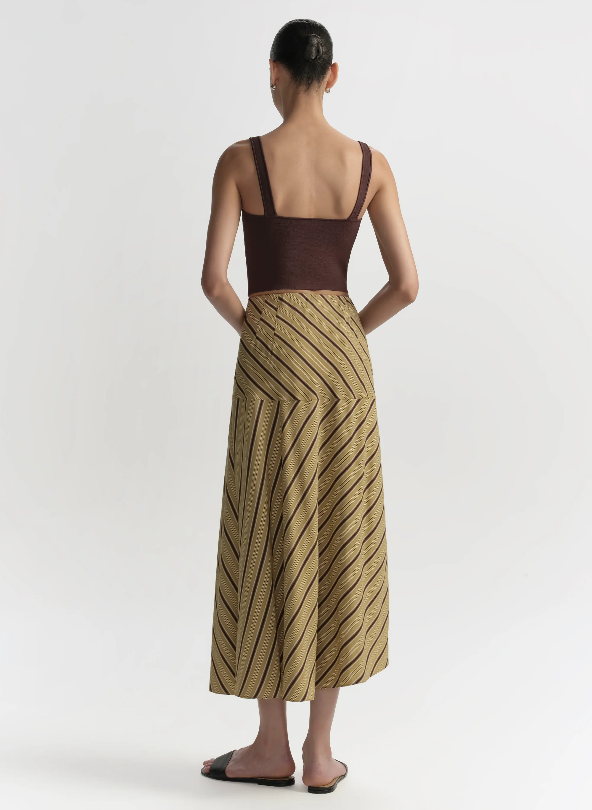 Kara Striped Midi Skirt - Image 5