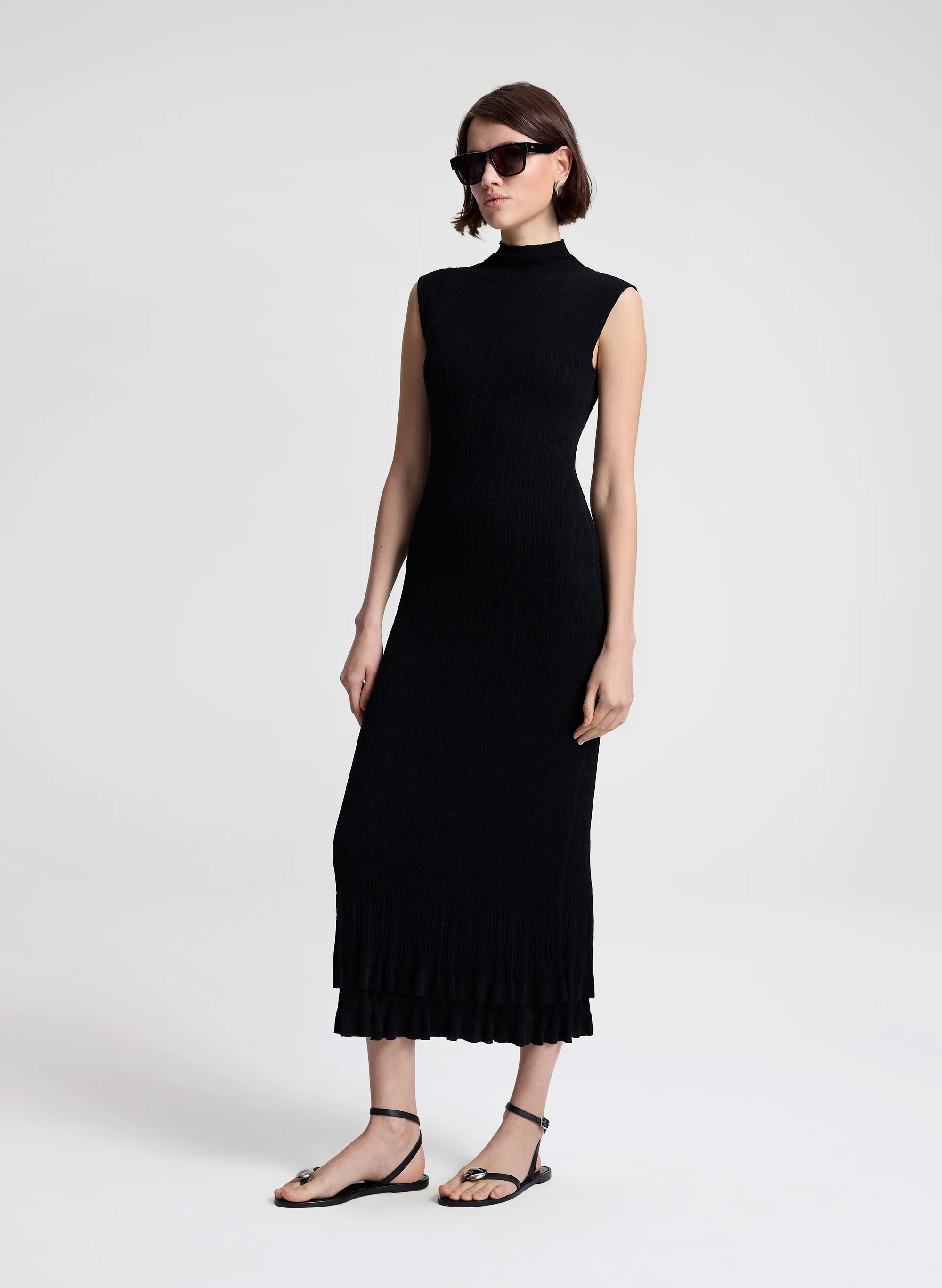 Kennedy Fine Cotton Knit Midi Dress - Image 4