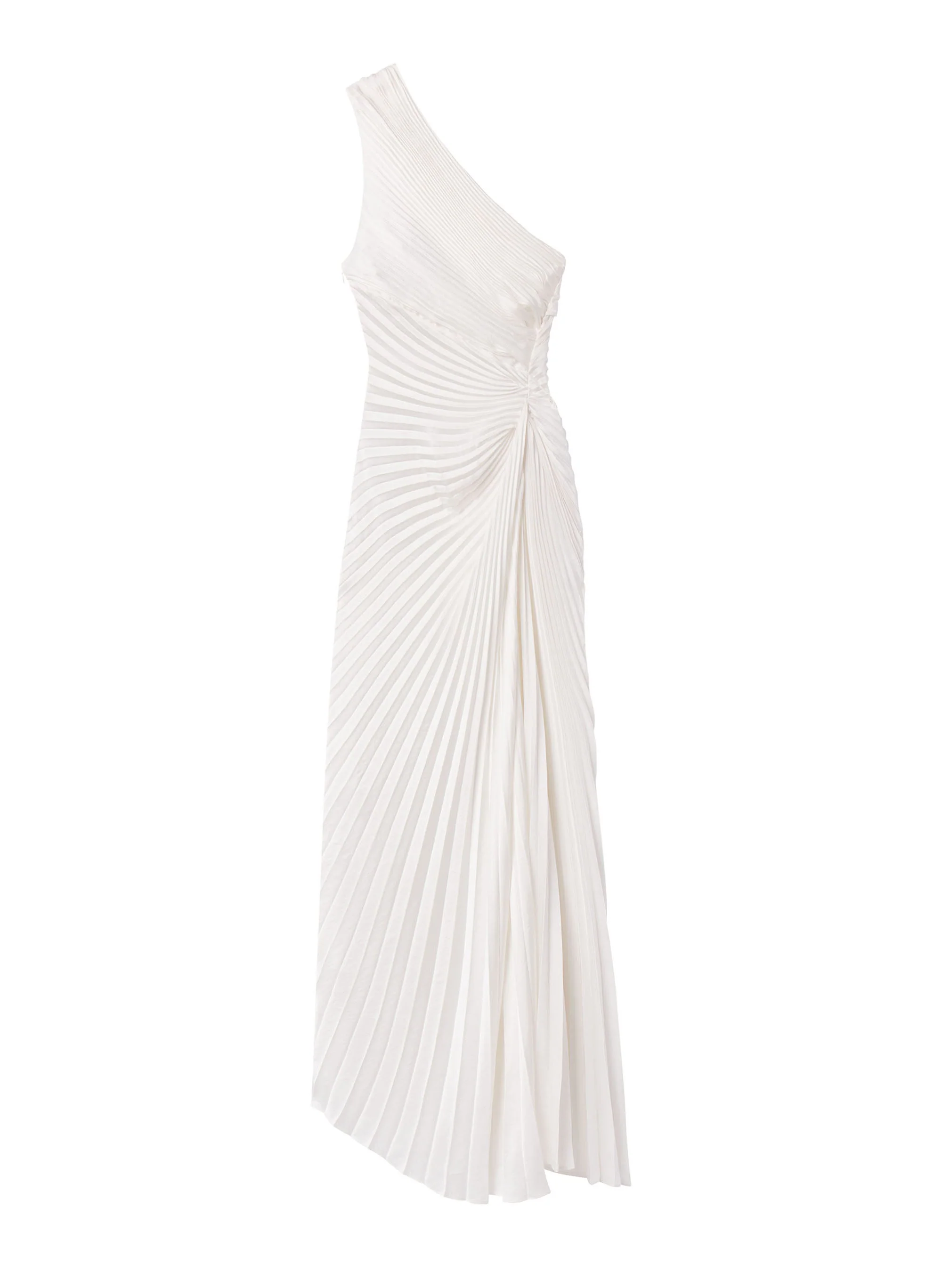 Lara Satin Pleated Midi Dress - Image 7