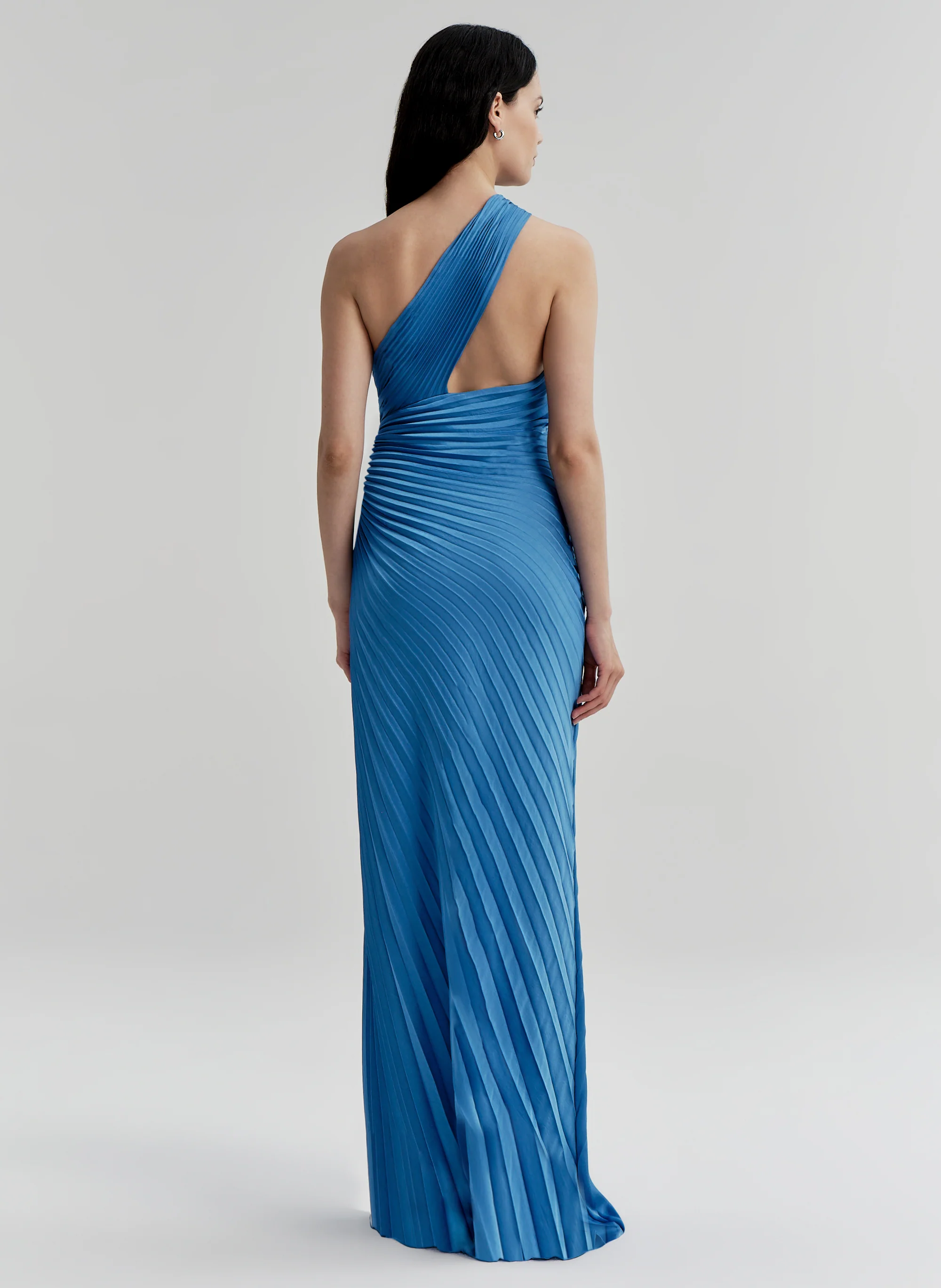 Lara Satin Pleated Gown - Image 5