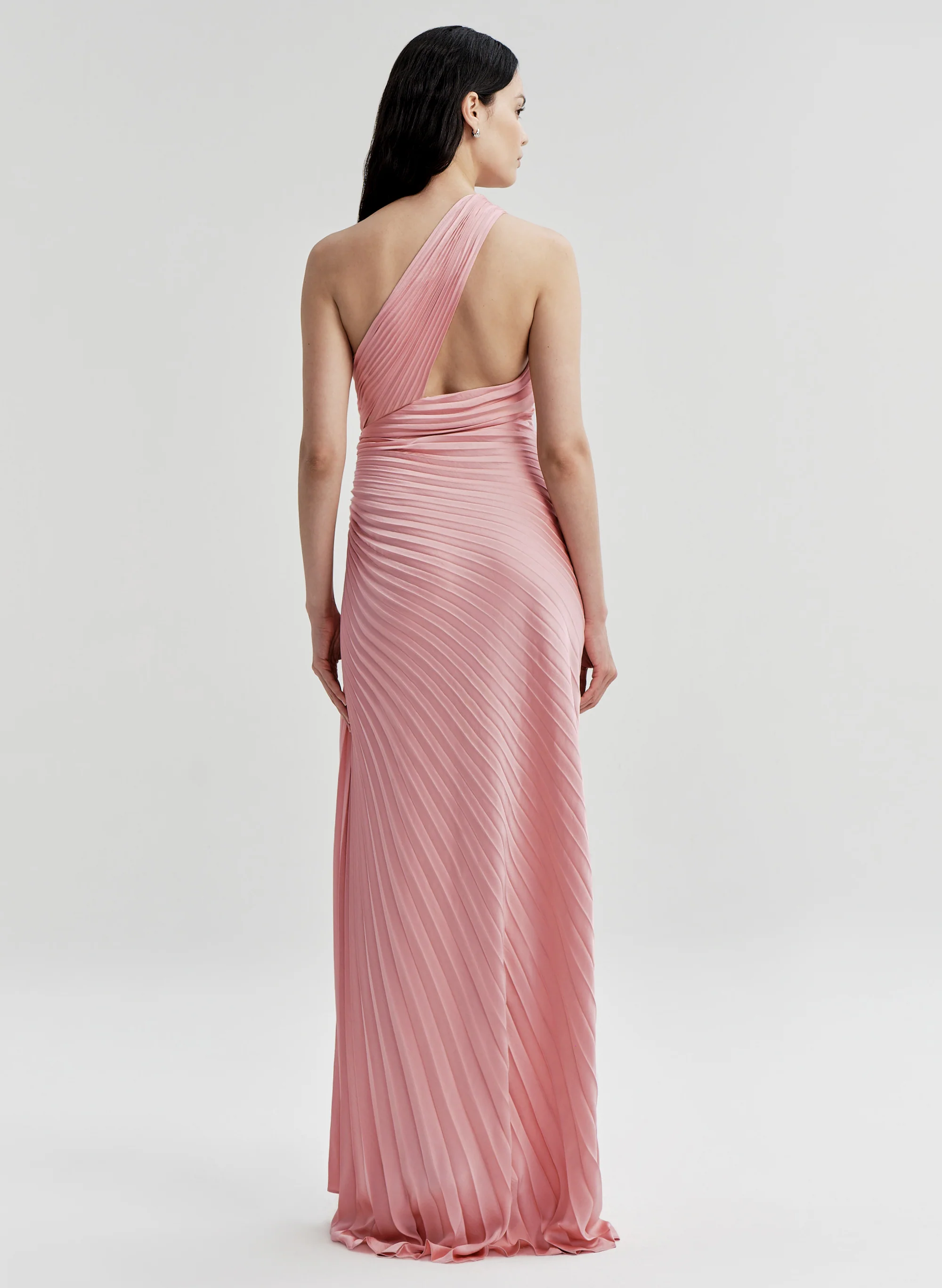 Lara Satin Pleated Gown - Image 5