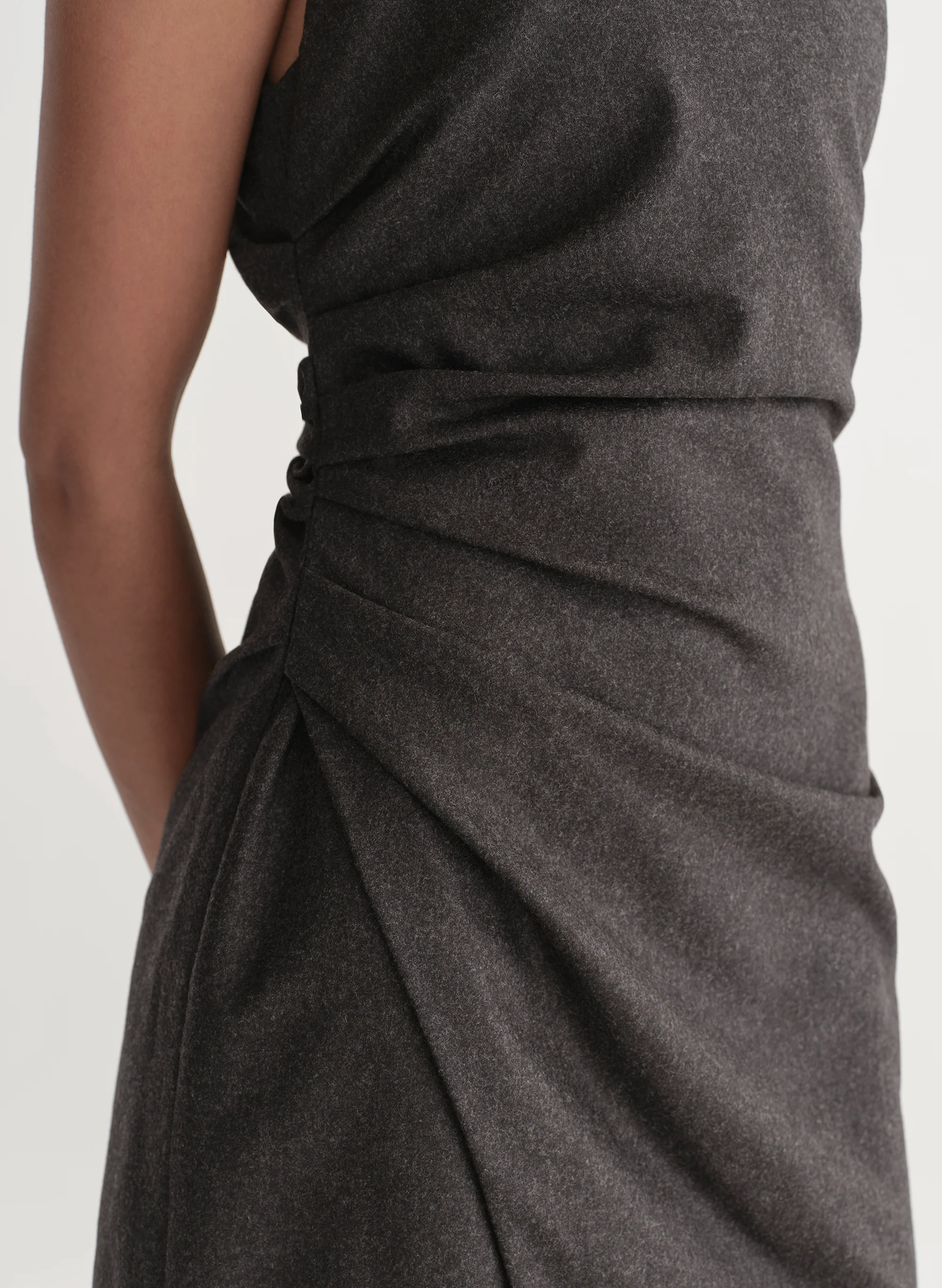Leia Wool Cashmere Mini Dress - Image 2