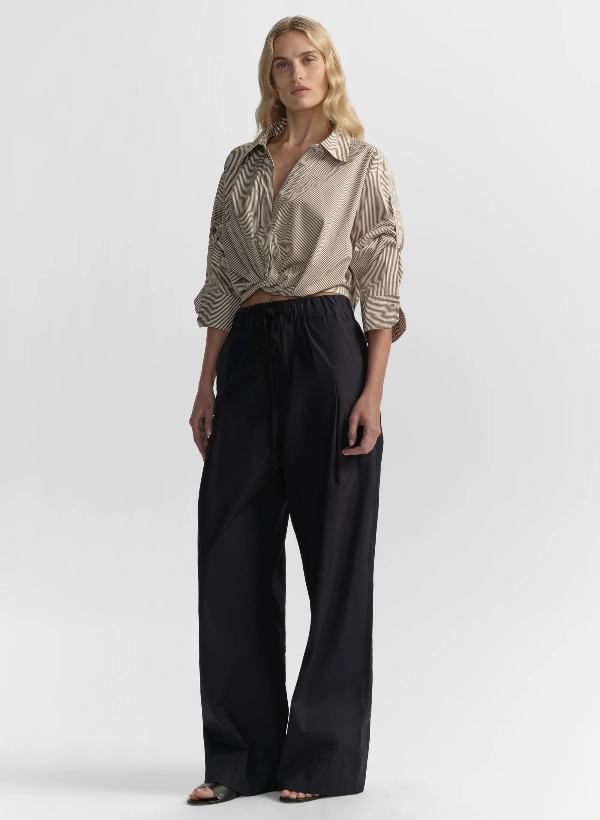 Leo Cropped Cotton Shirt - Image 5