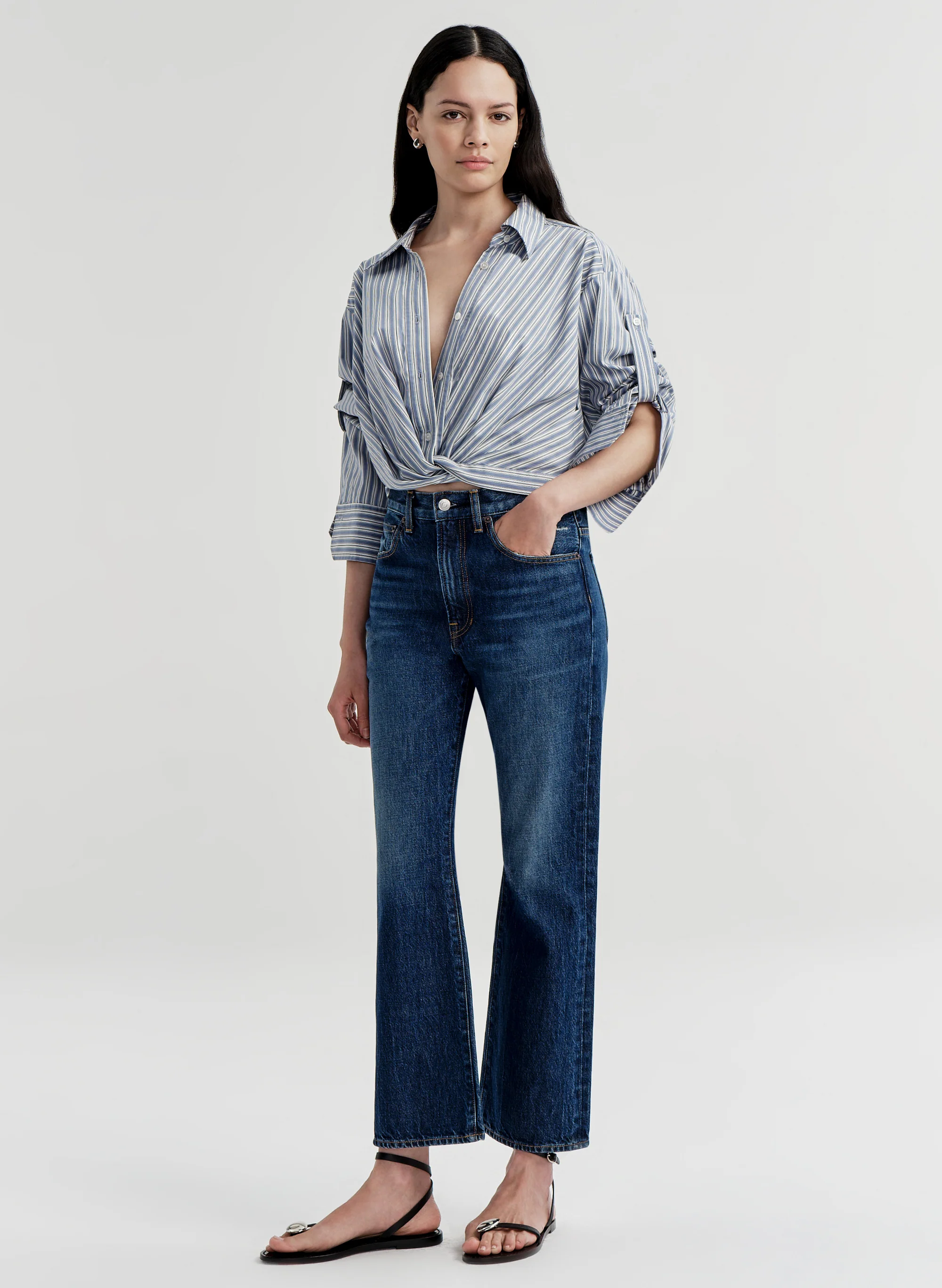 Leo Cropped Cotton Shirt - Image 6