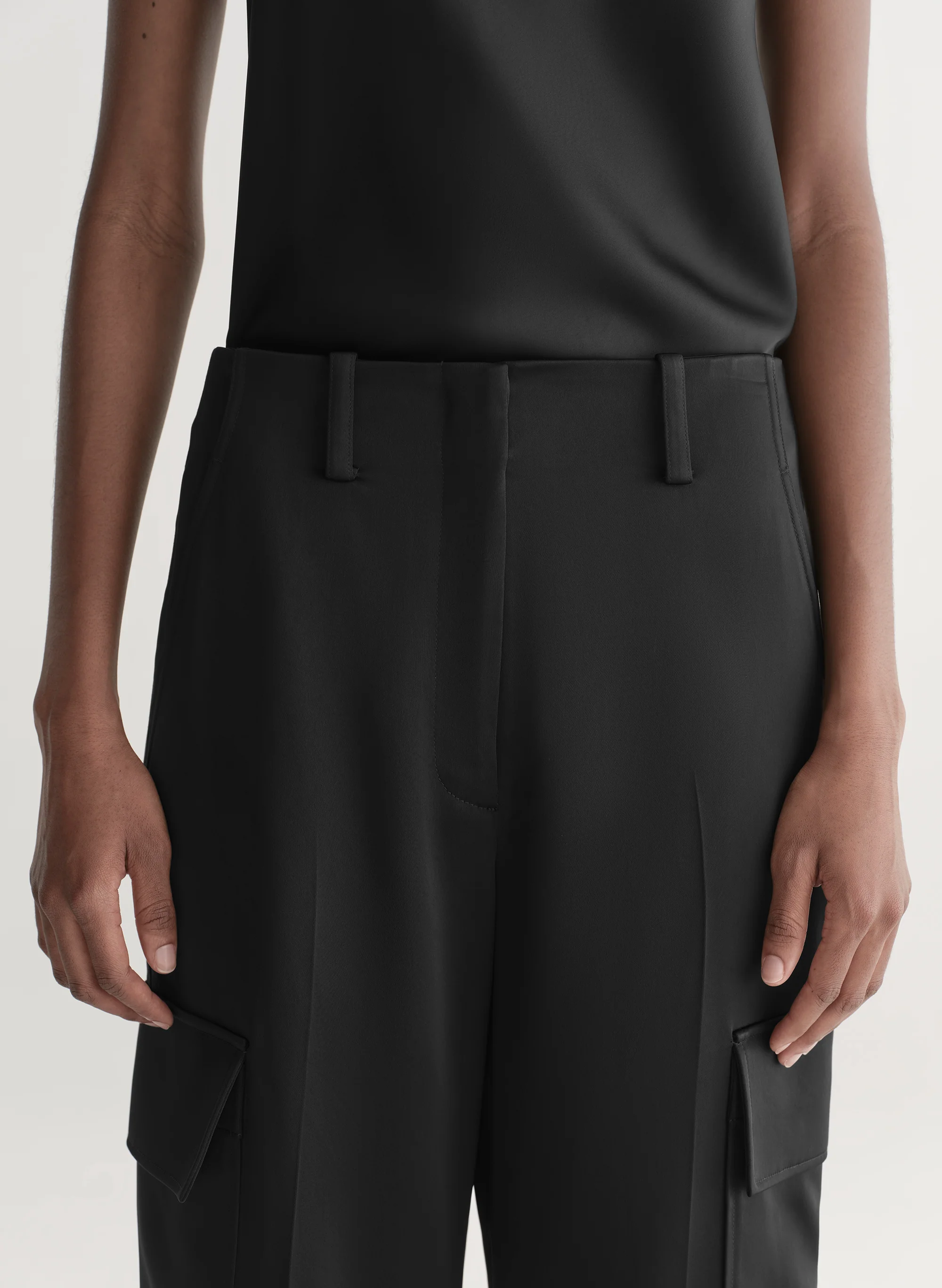 Logan Satin Cargo Pant - Image 2