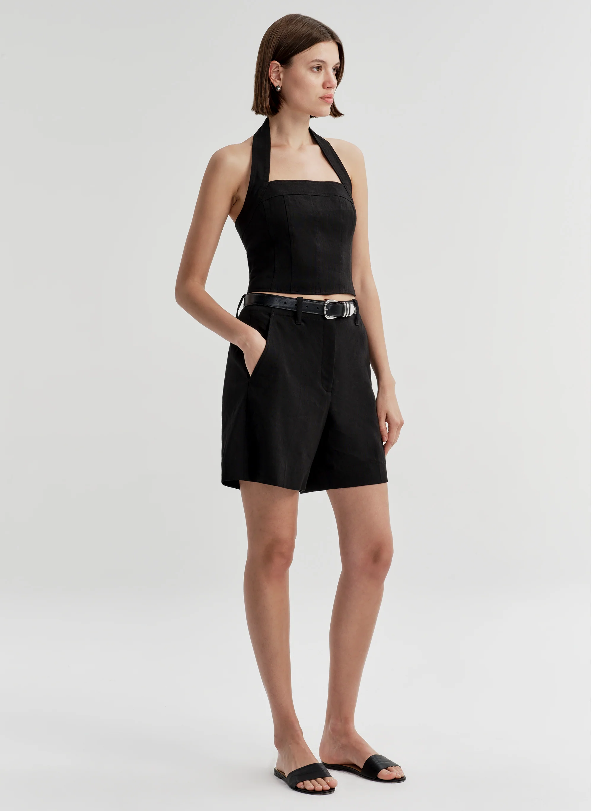 Lori Linen Halter Top - Image 3