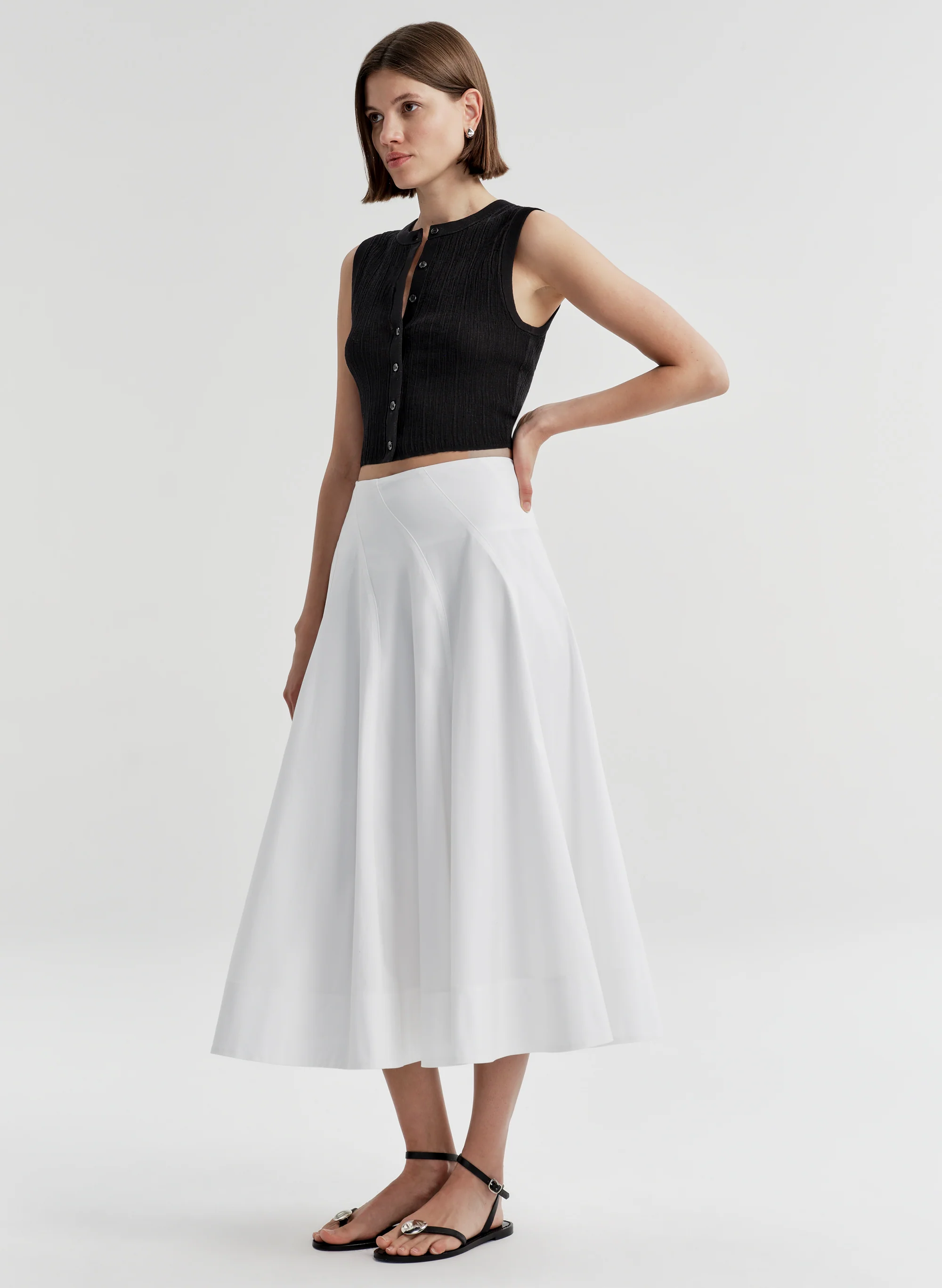 Lottie Fine Cotton Cropped Top - Image 4