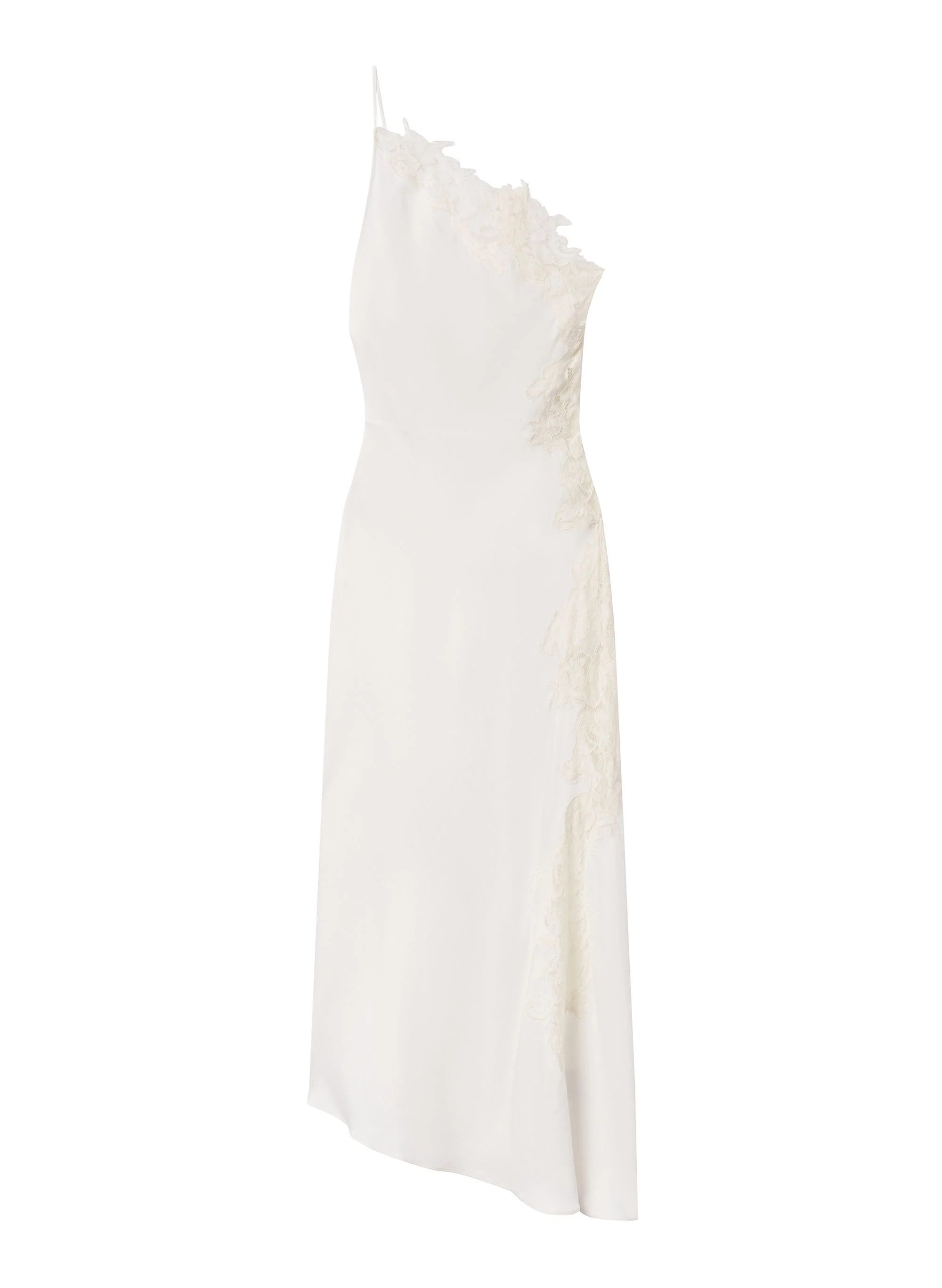 Lou Satin and Lace Midi Dress - Image 6
