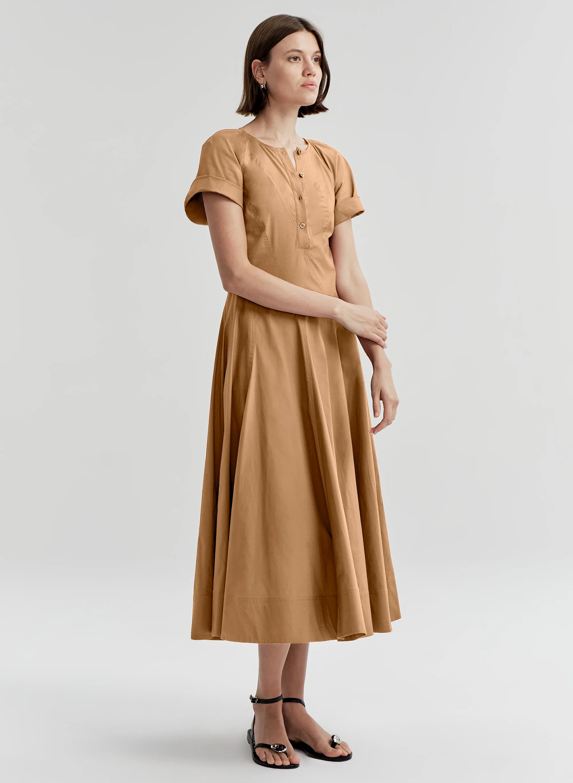 Lucille Cotton Midi Dress - Image 3