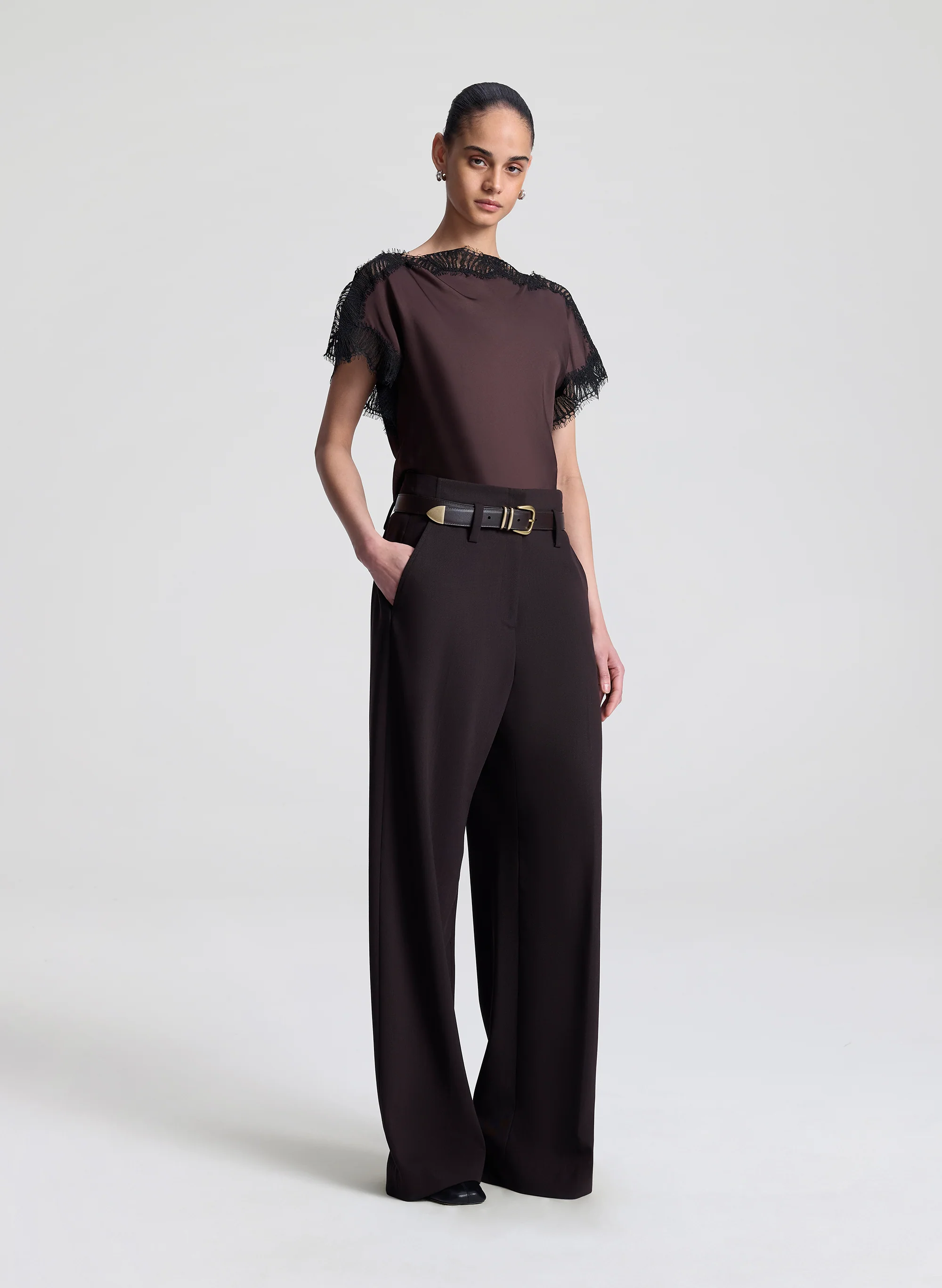 Luna Satin and Lace Top - Image 3