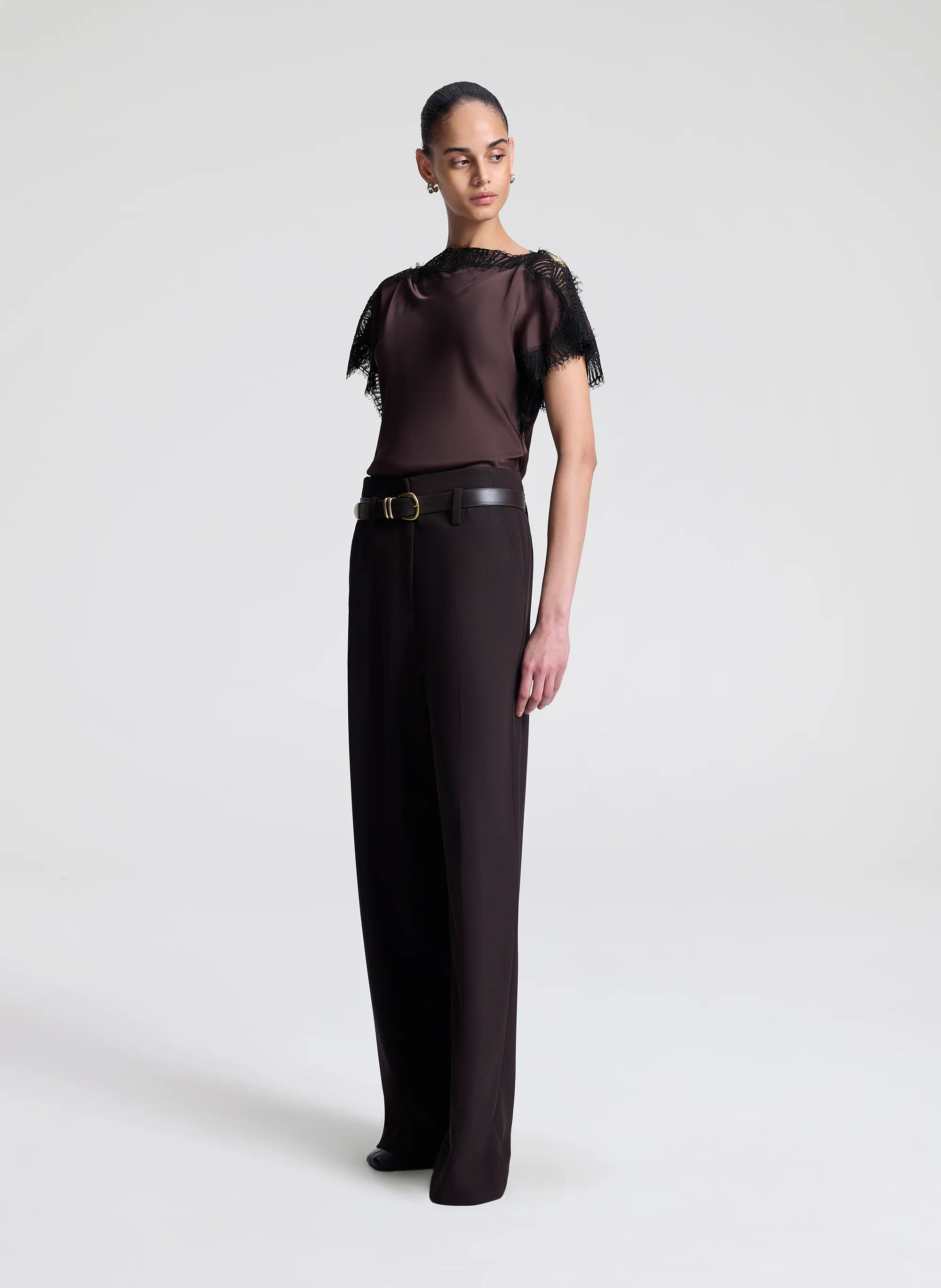 Luna Satin and Lace Top - Image 4