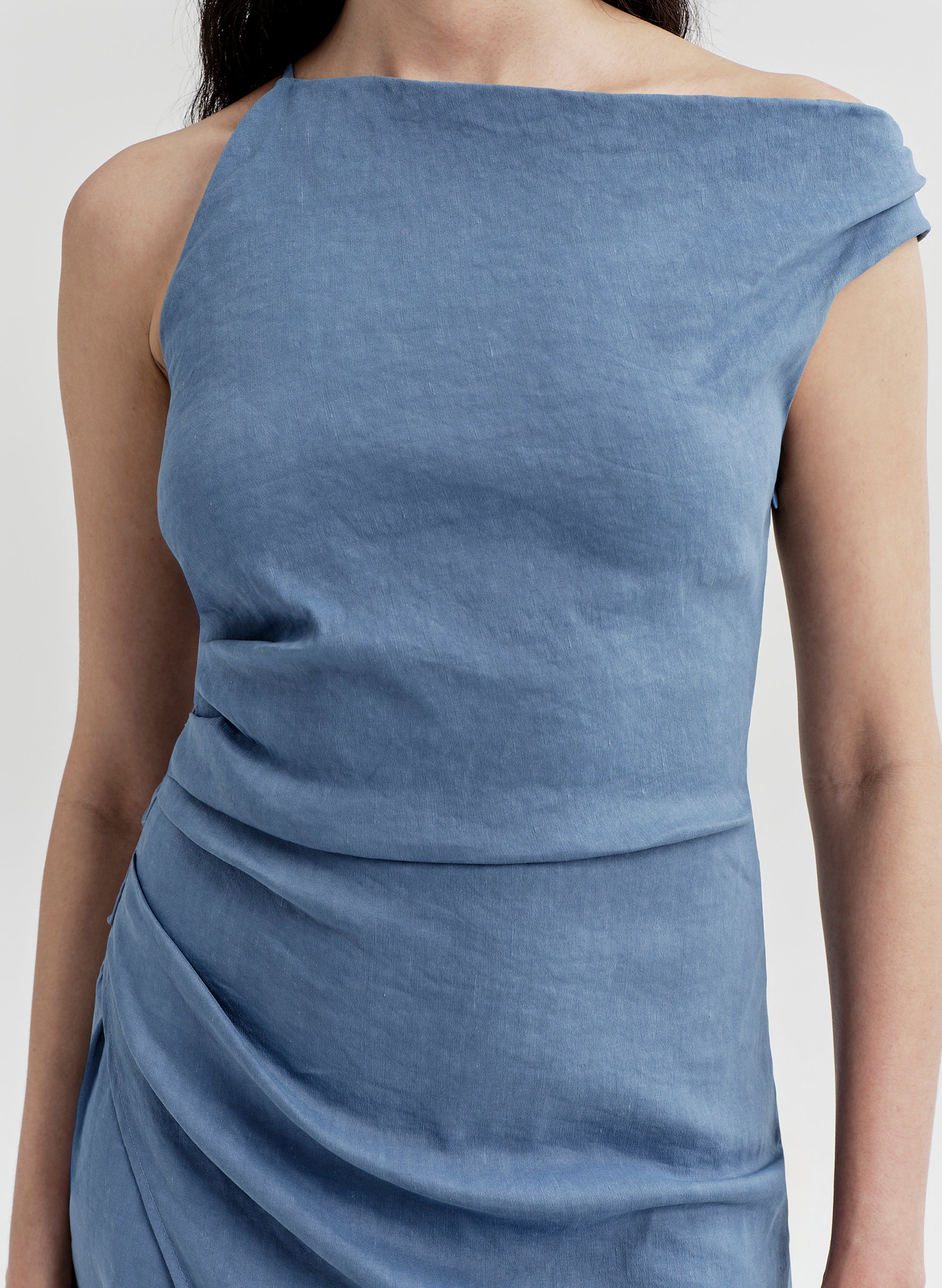 Lyra Linen Midi Dress - Image 2