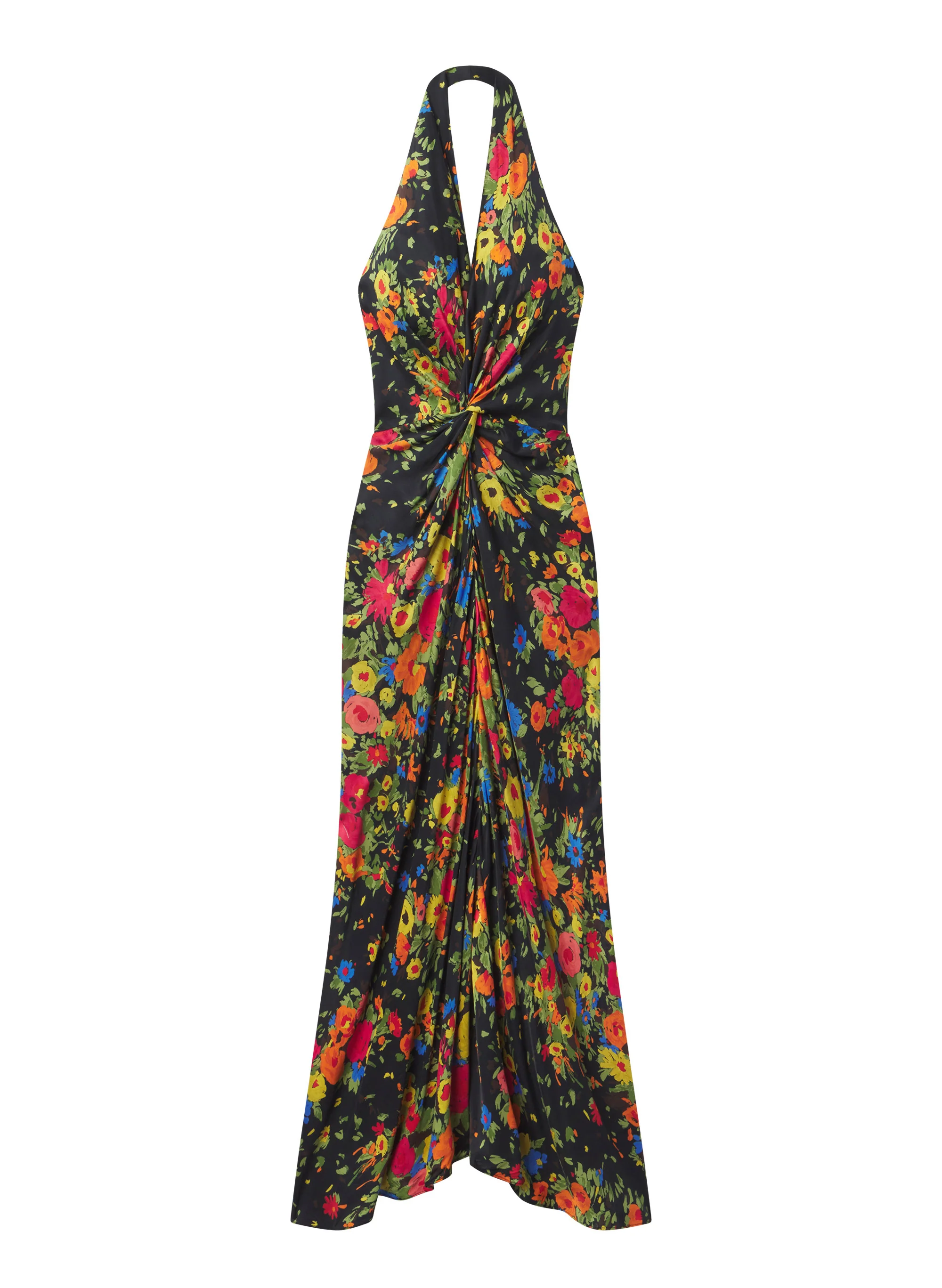 Mabel Floral Satin Gown - Image 6