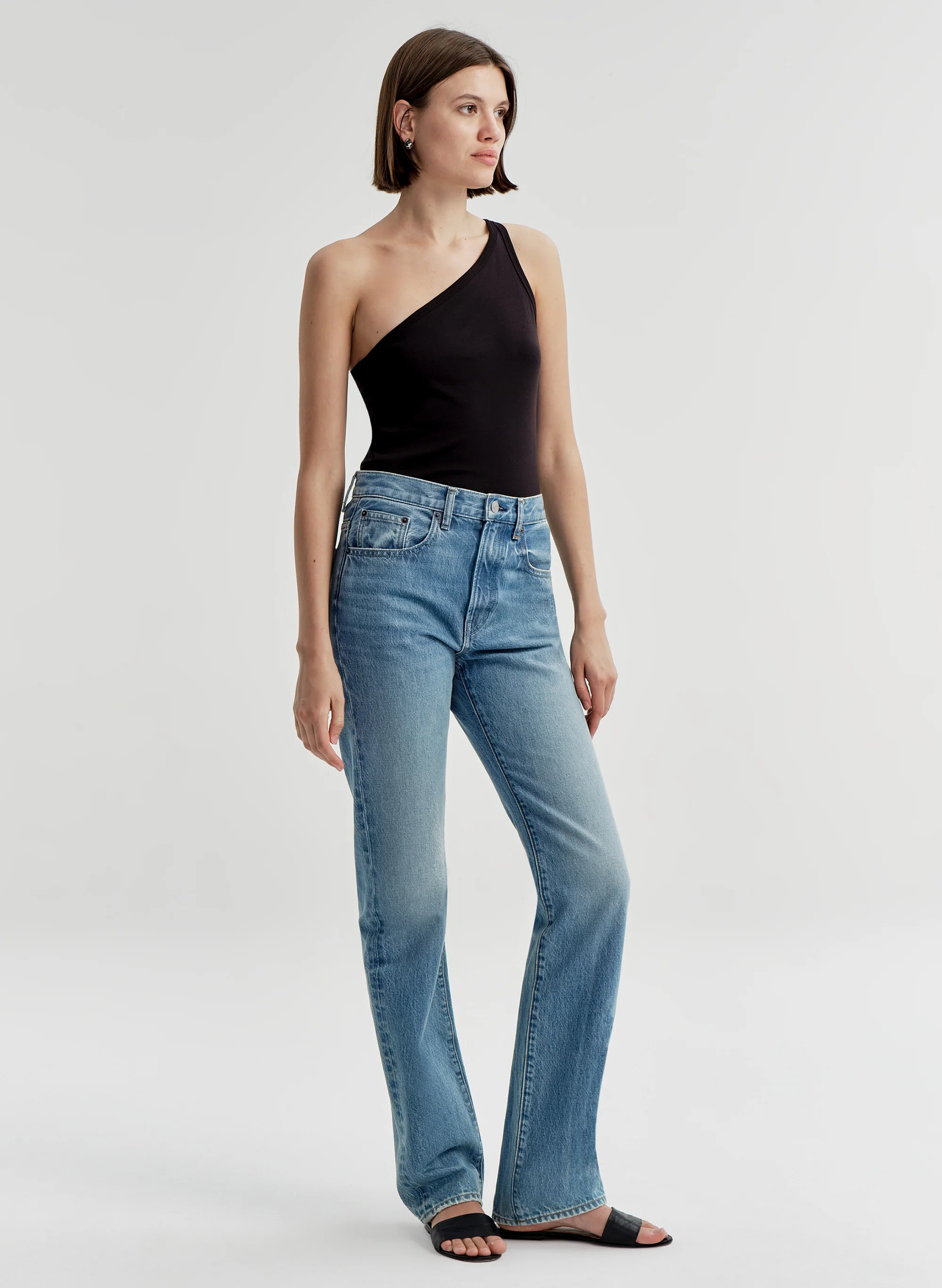 Marlee Cotton One Shoulder Tank - Image 3