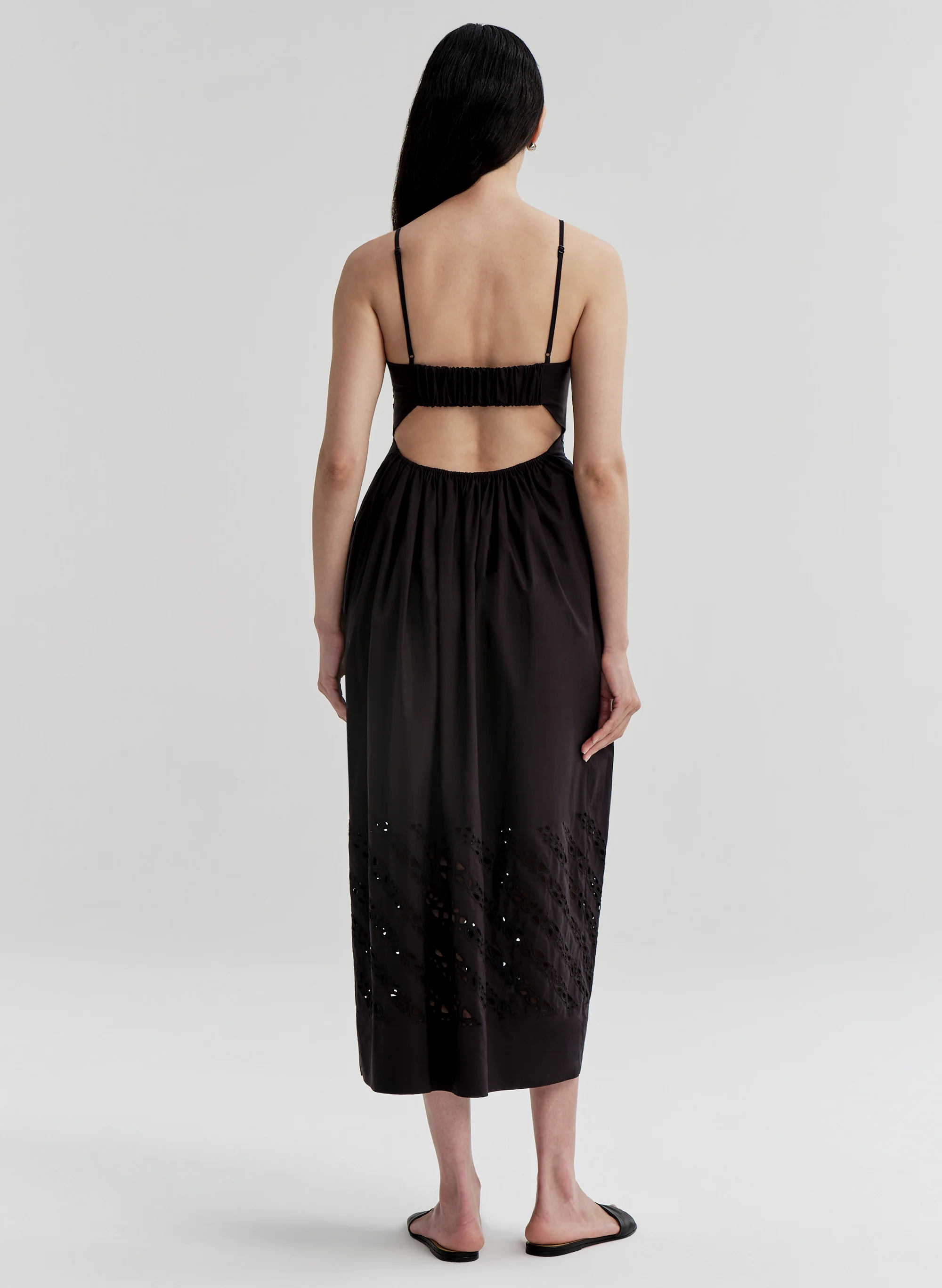 Mika Embroidered Cotton Midi Dress - Image 6