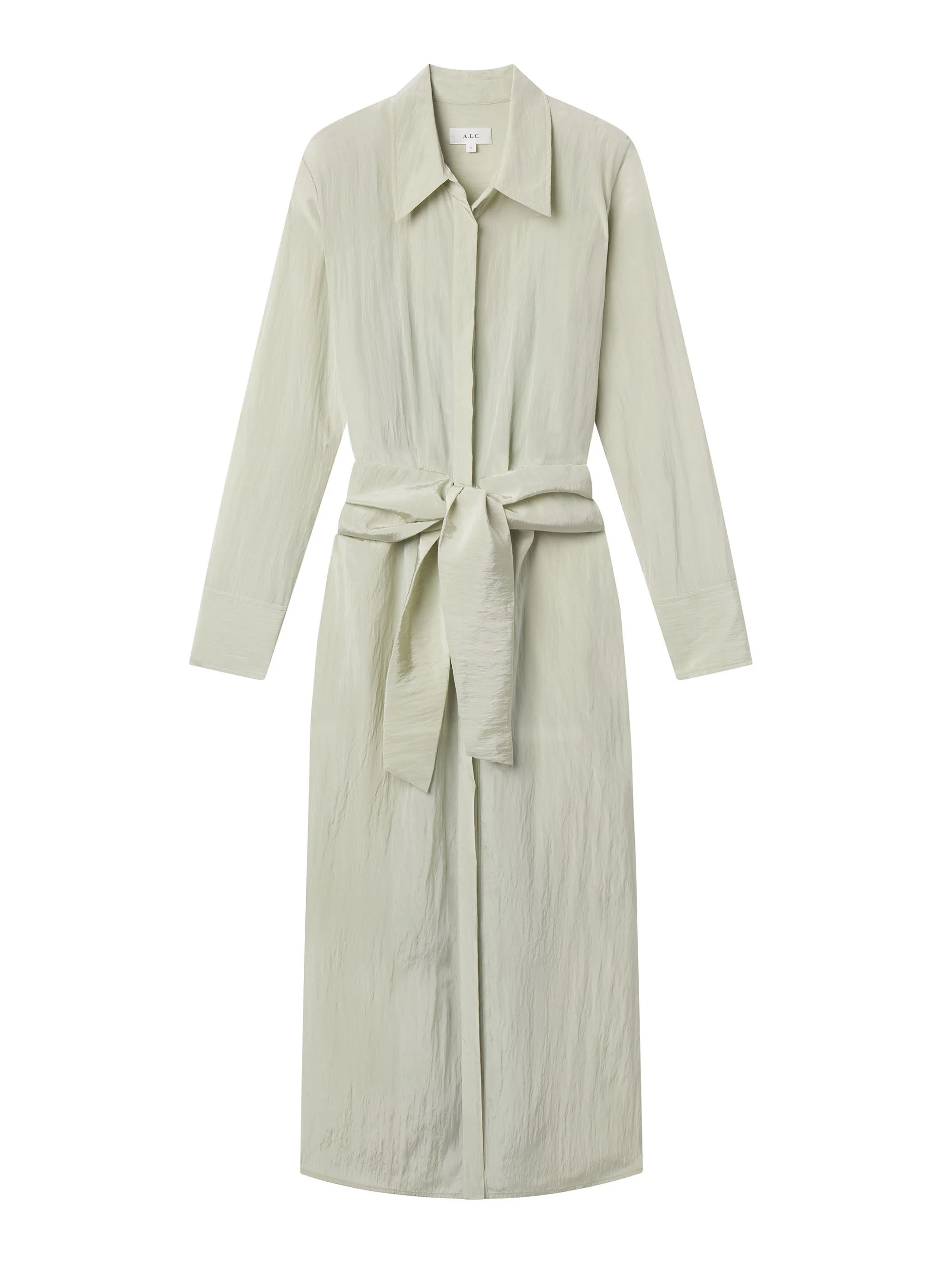 Mila Washed Taffeta Midi Shirtdress - Image 7