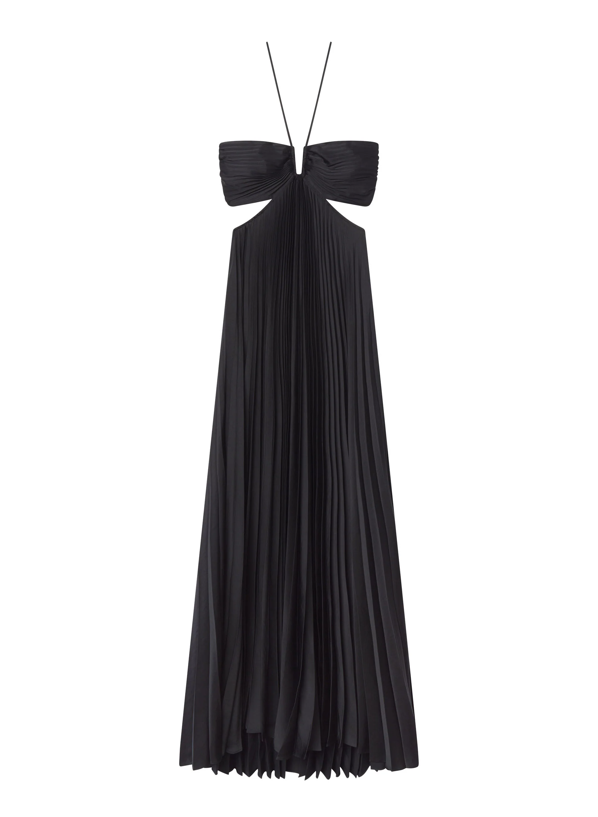 Moira Satin Pleated Maxi Dress - Image 6