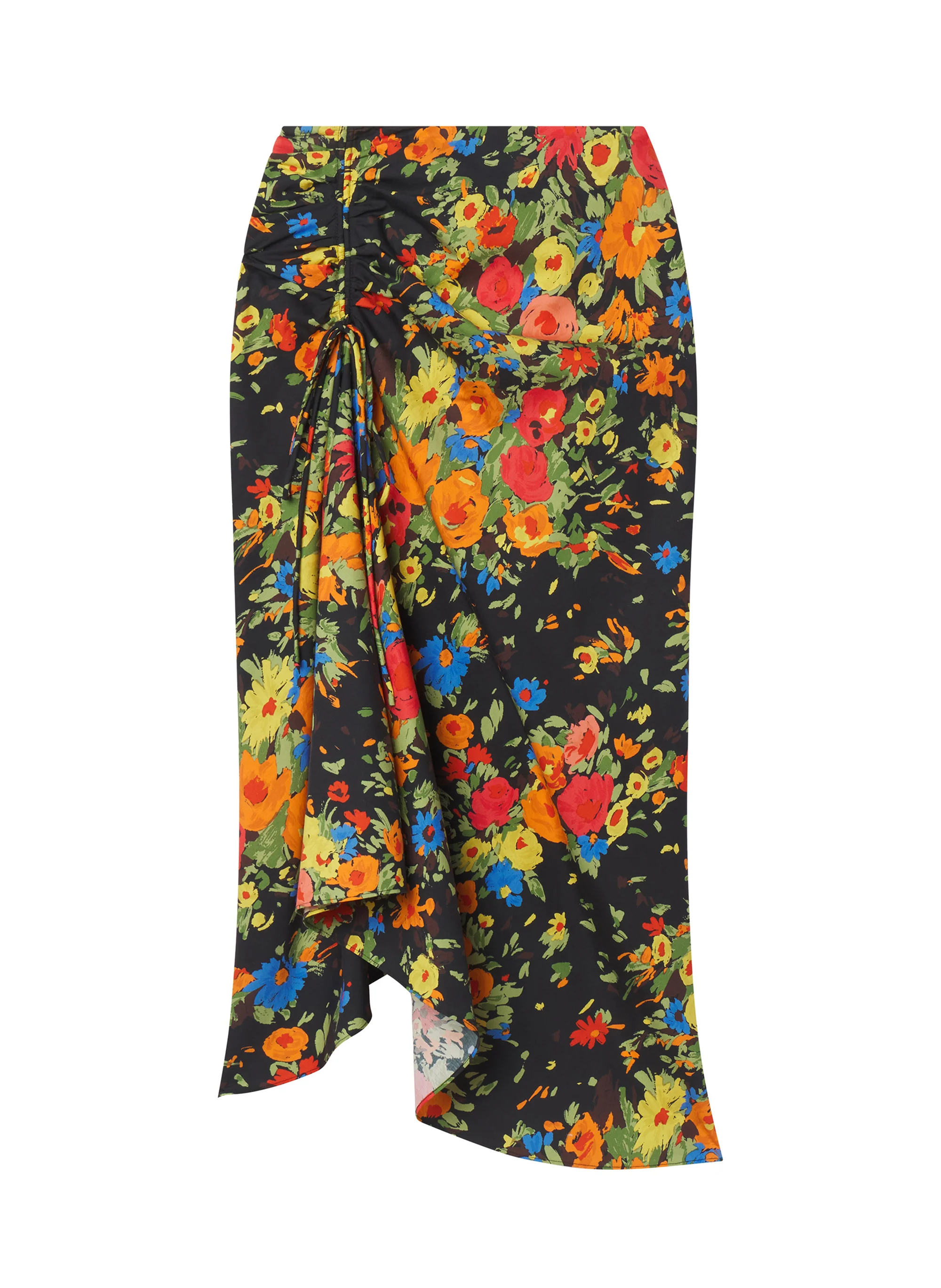 Naomi Cotton Floral Midi Skirt - Image 6