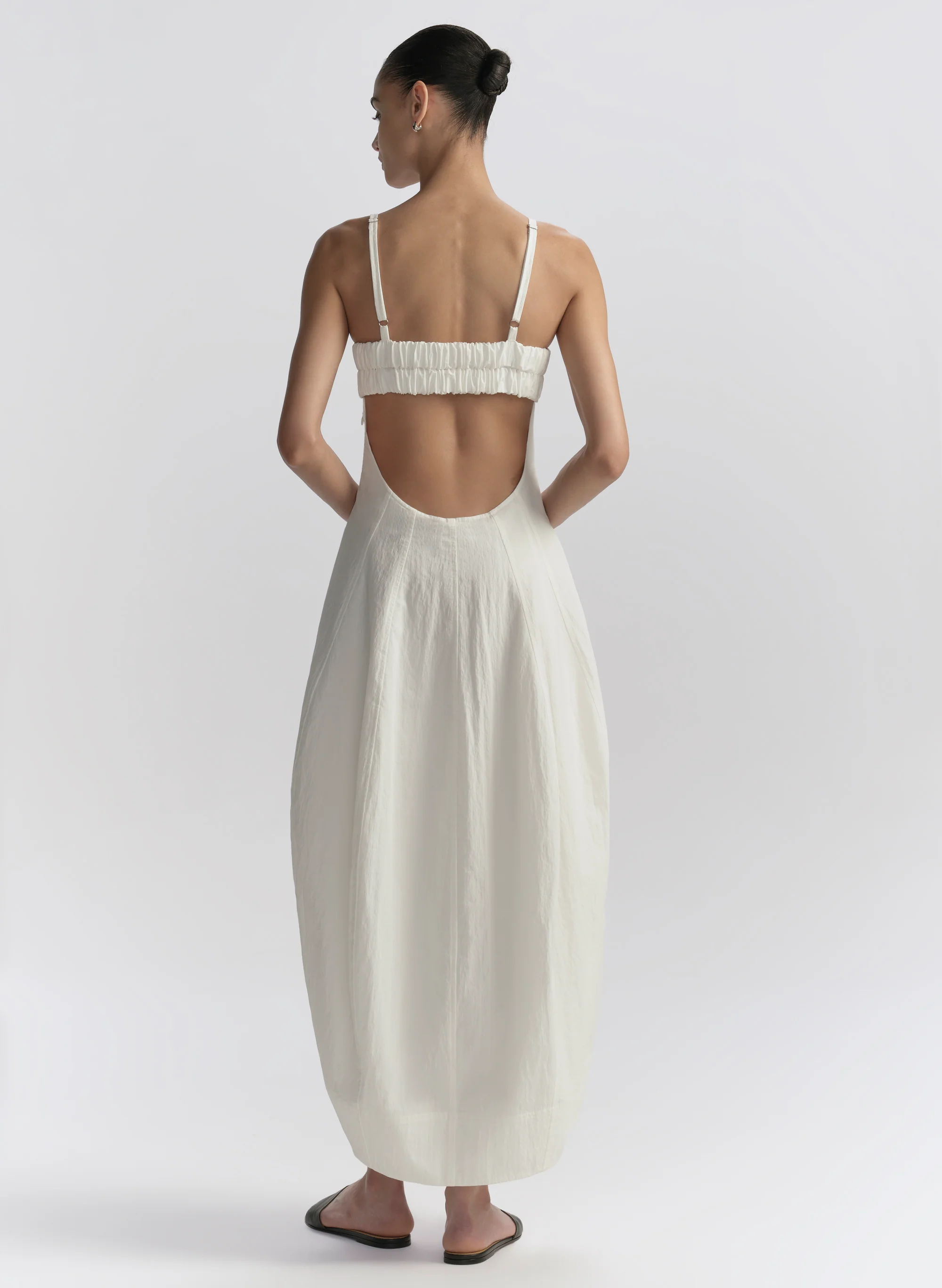 Nina Cotton Nylon Midi Dress - Image 5