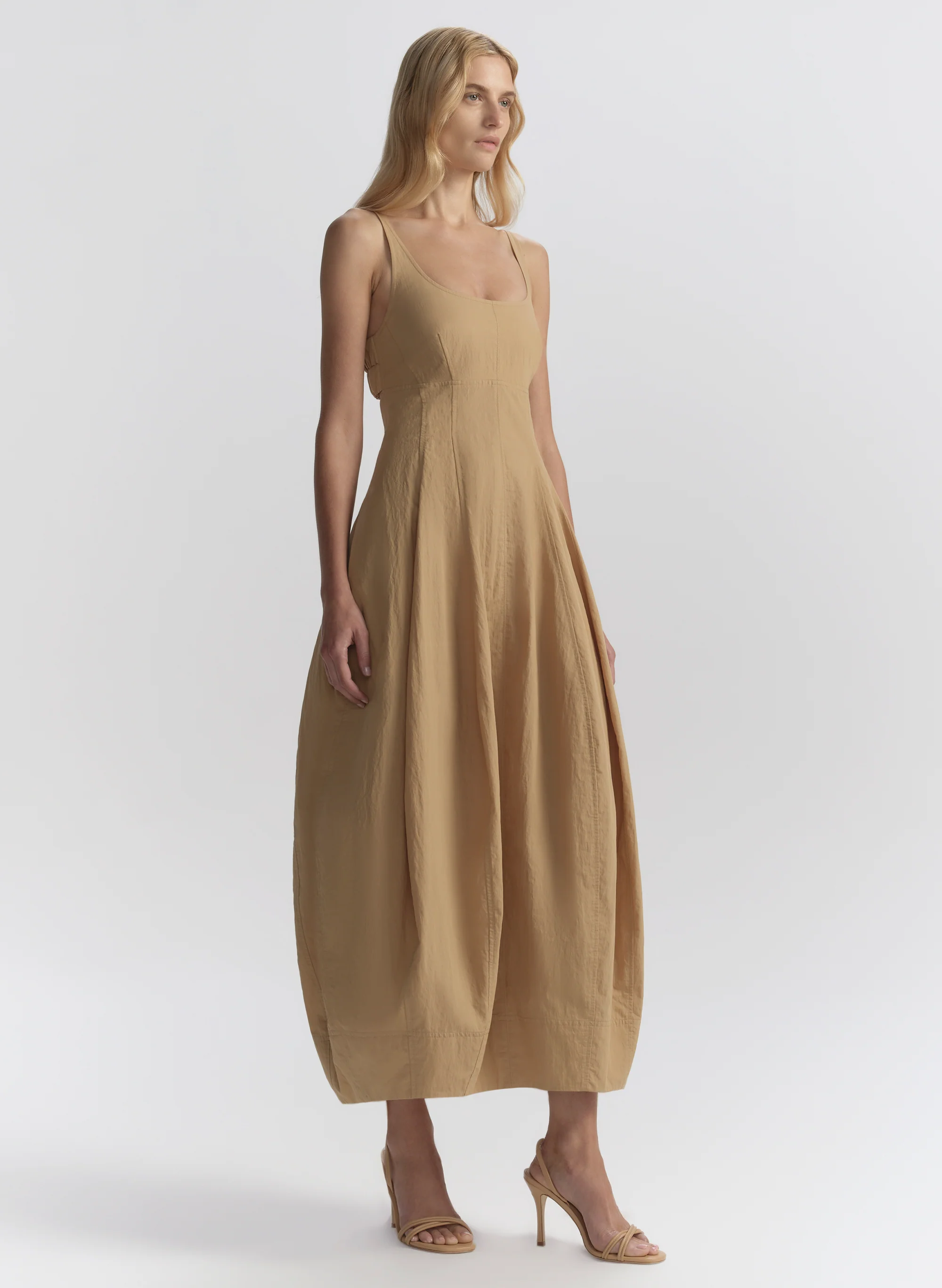 Nina Cotton Nylon Midi Dress - Image 4
