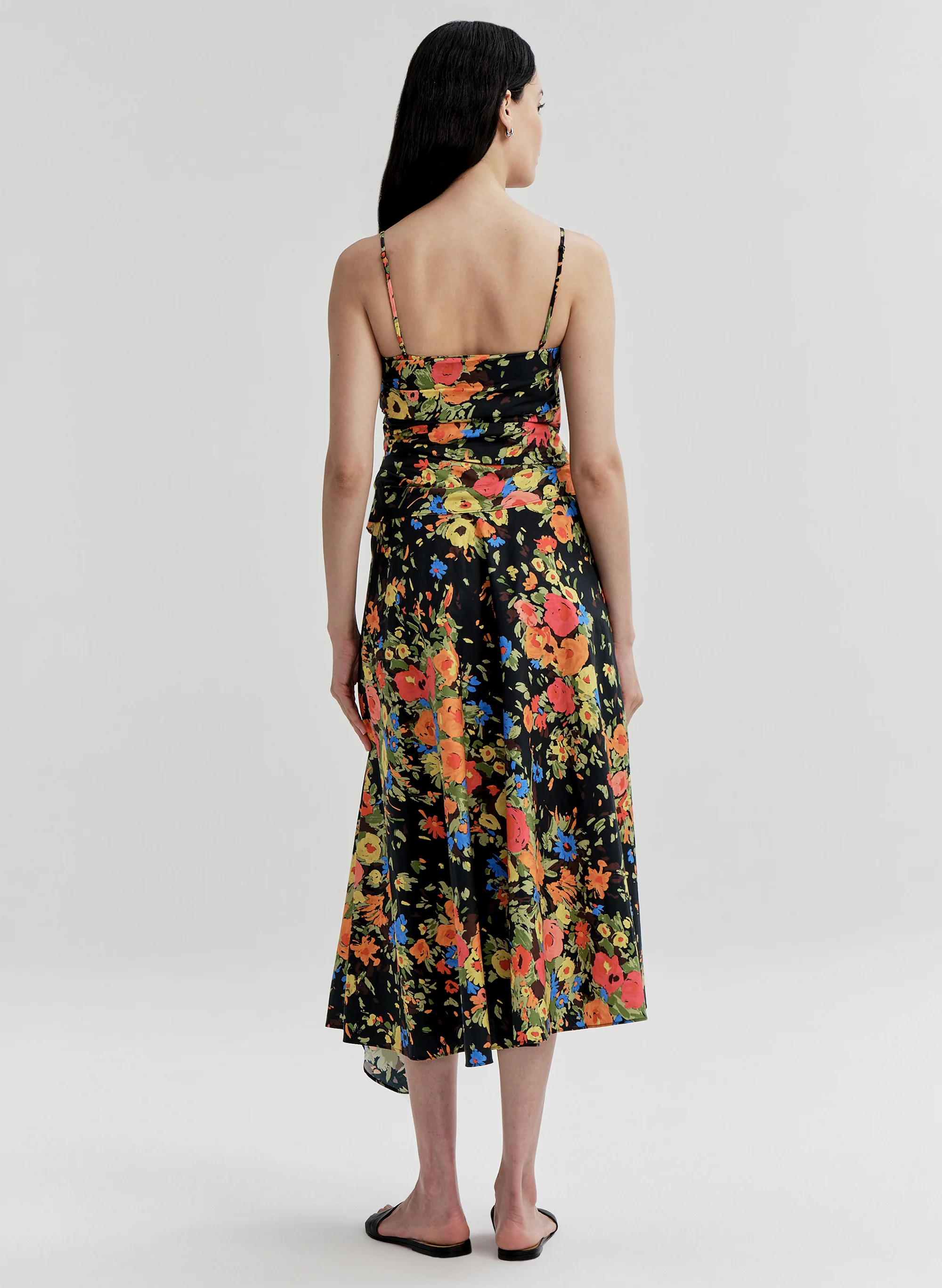 Peyton Floral Cotton Midi Dress - Image 5