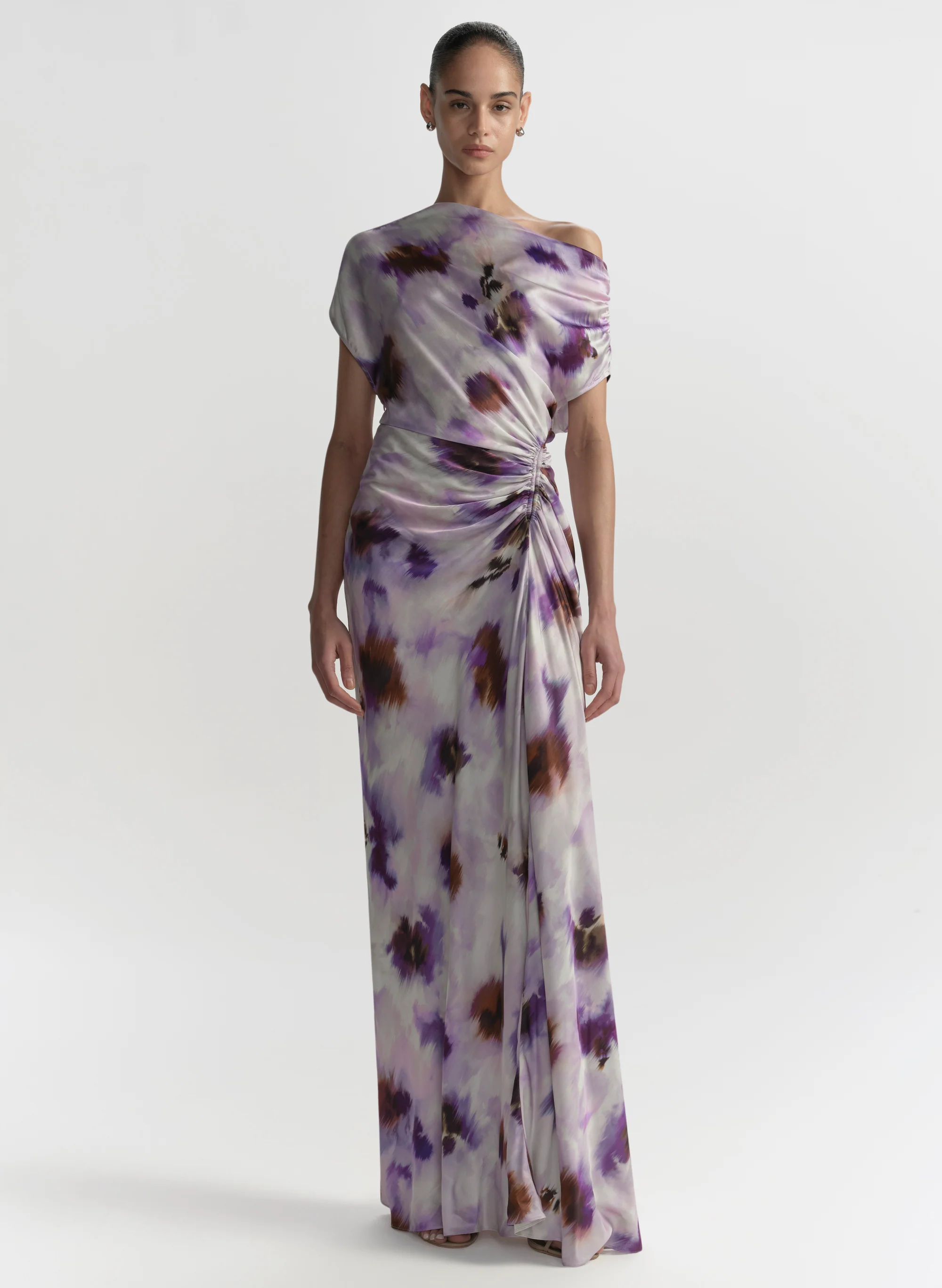 Poppy One Shoulder Satin Gown