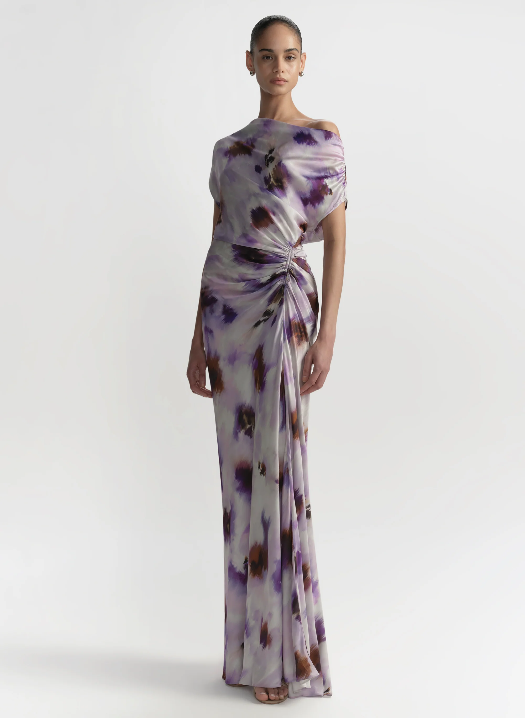 Poppy One Shoulder Satin Gown - Image 4