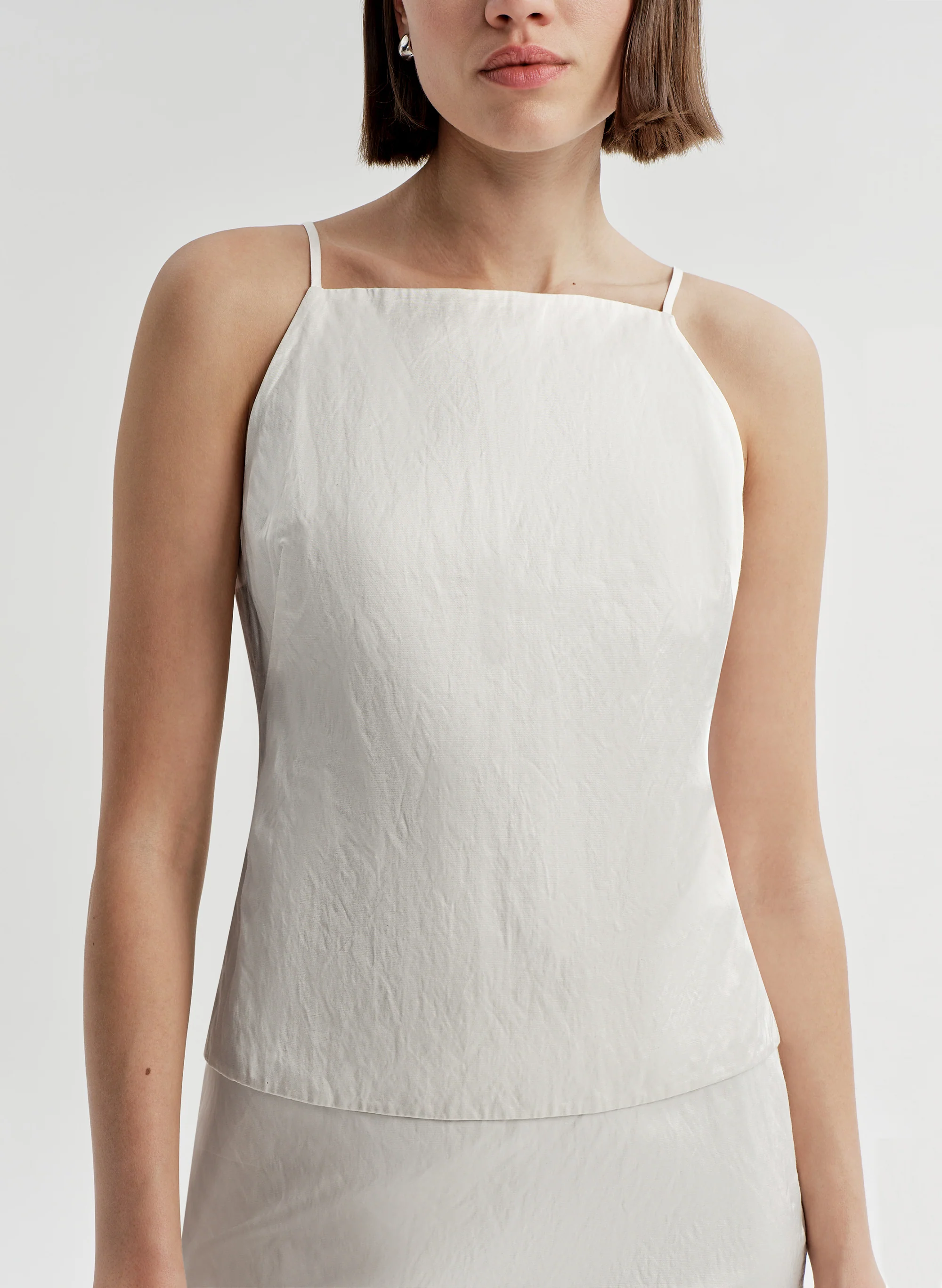 Reese Tie-Back Satin Top - Image 3