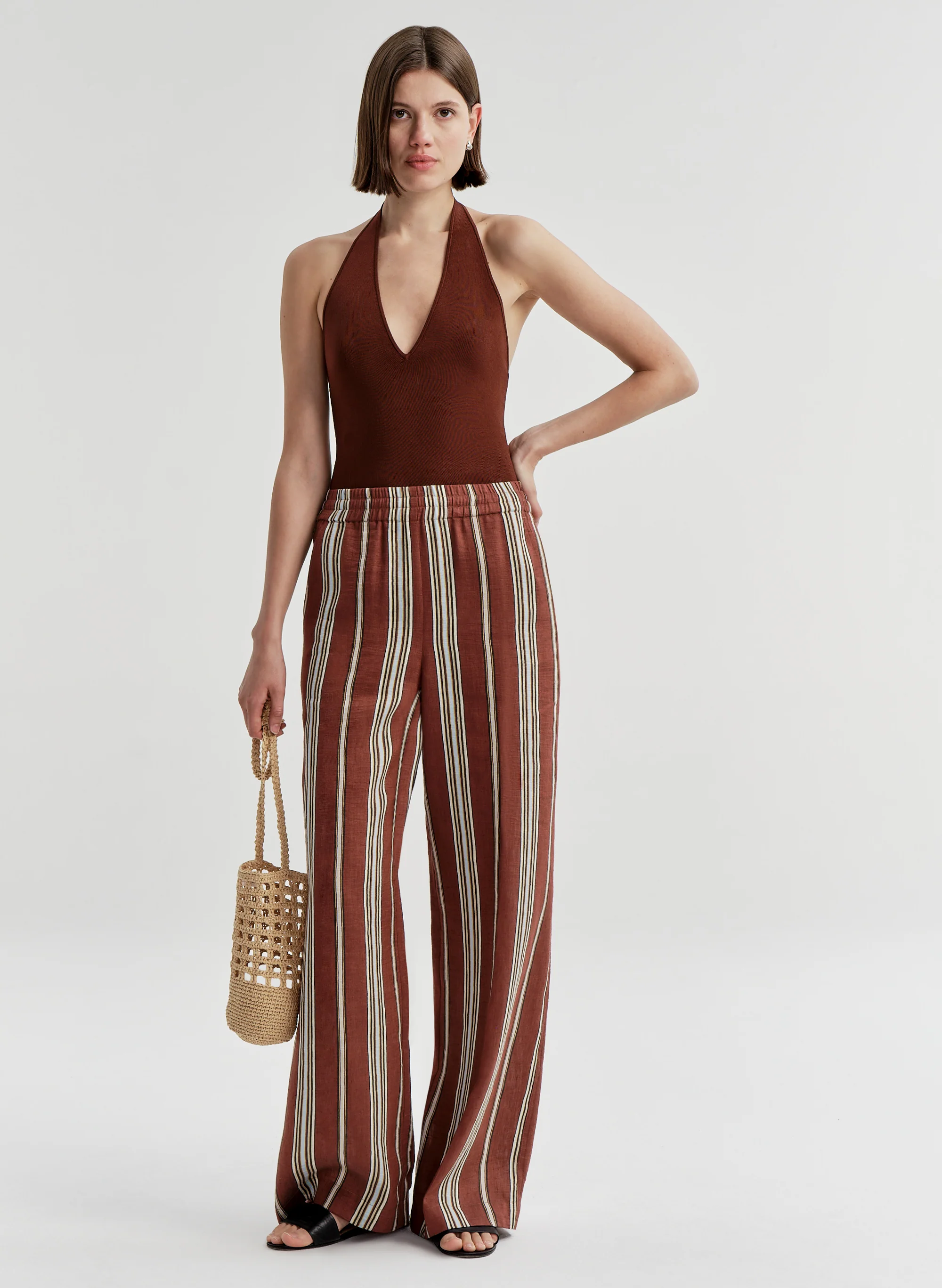 Rita Raffia Bottle Bag - Image 2
