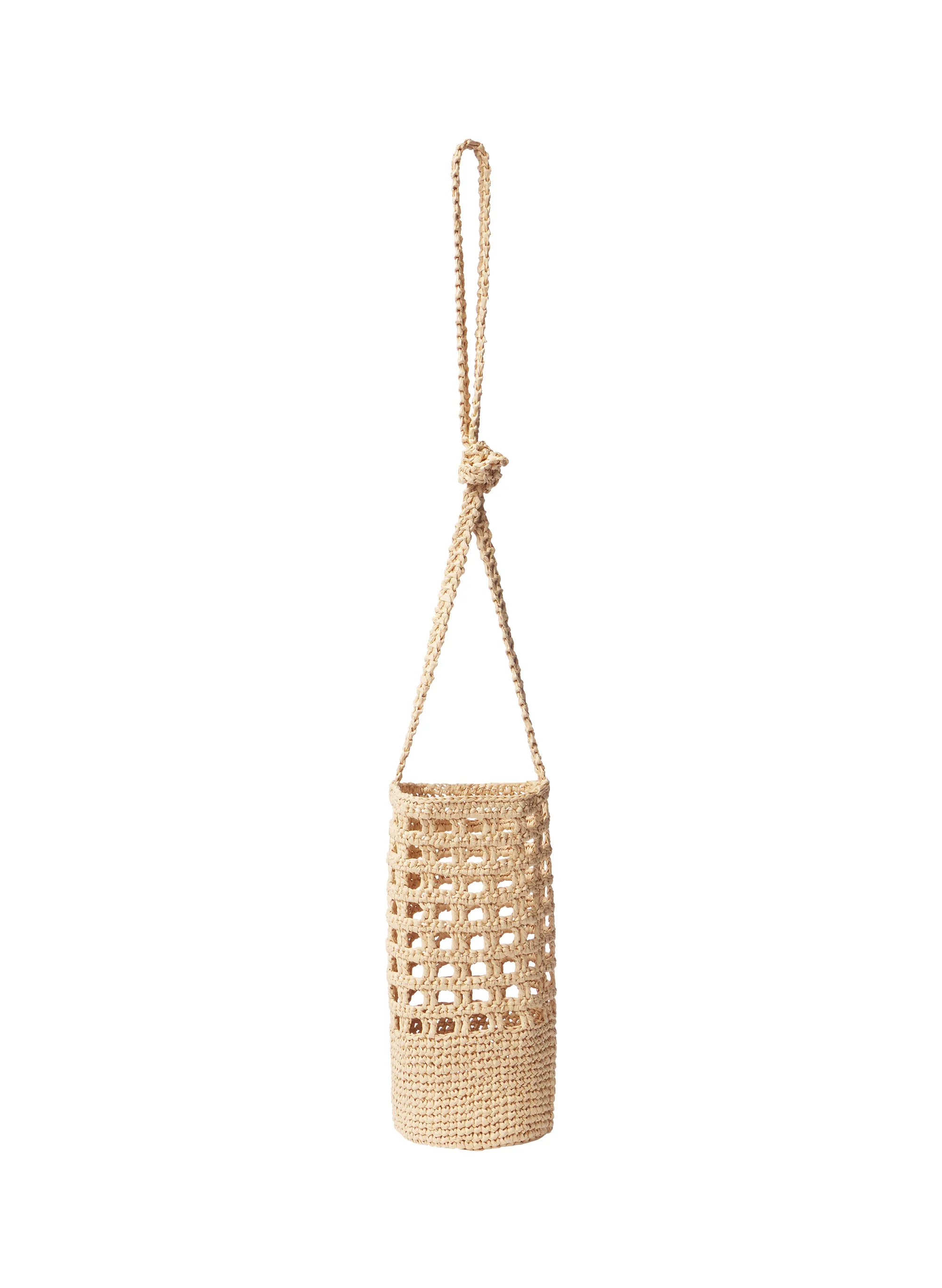 Rita Raffia Bottle Bag - Image 4