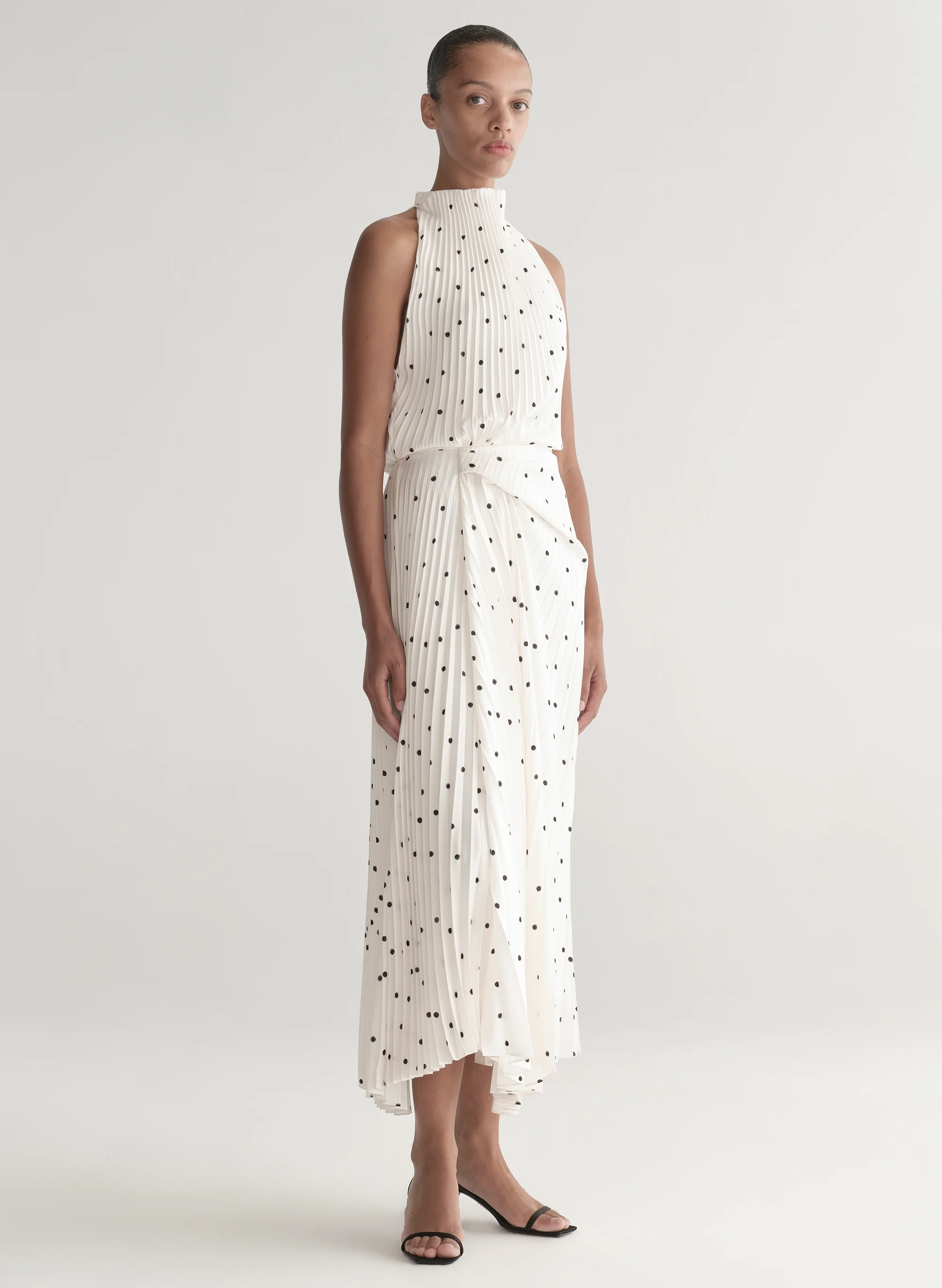 Simona Pleated Midi Dress - Image 3