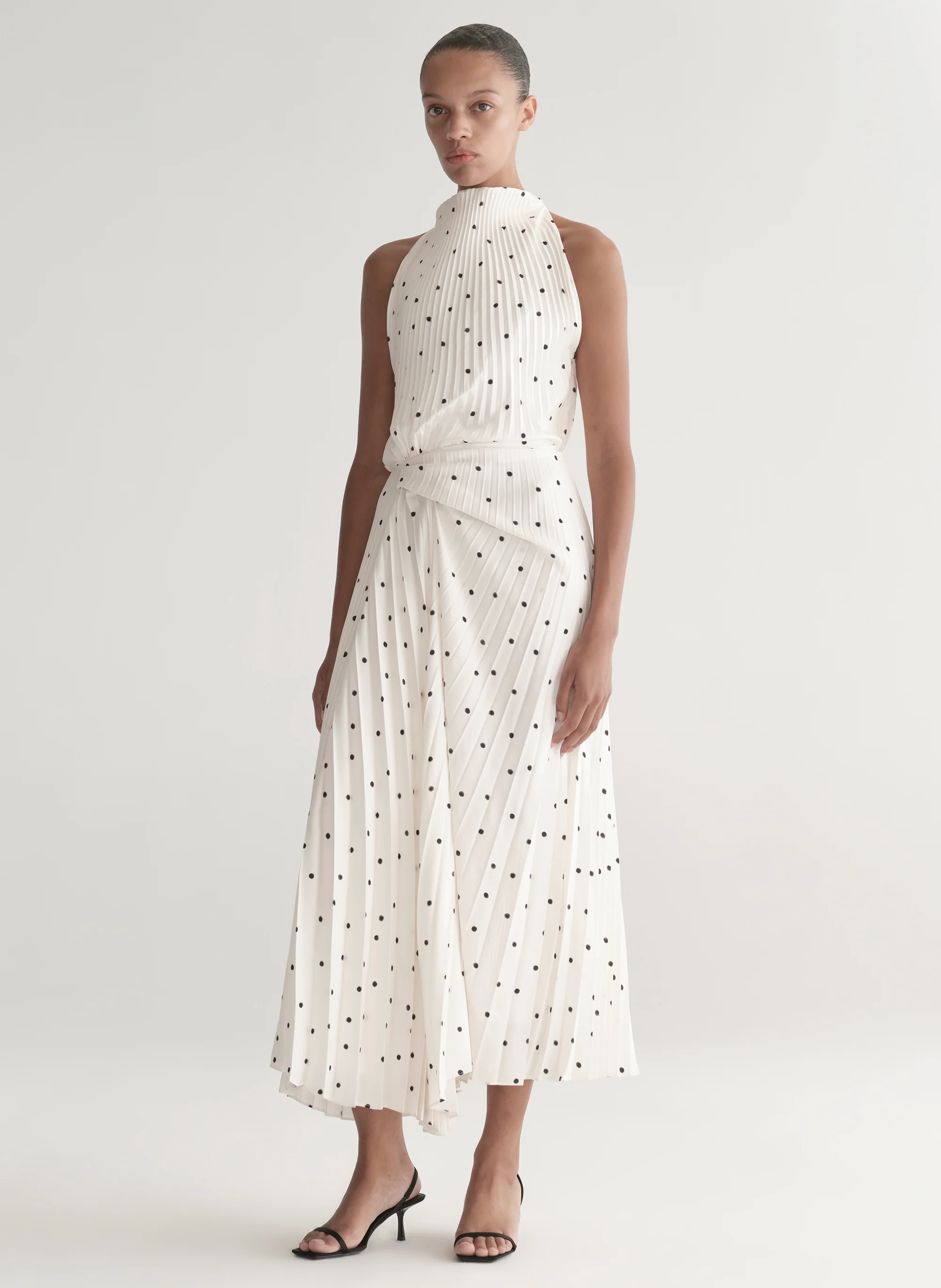 Simona Pleated Midi Dress - Image 4