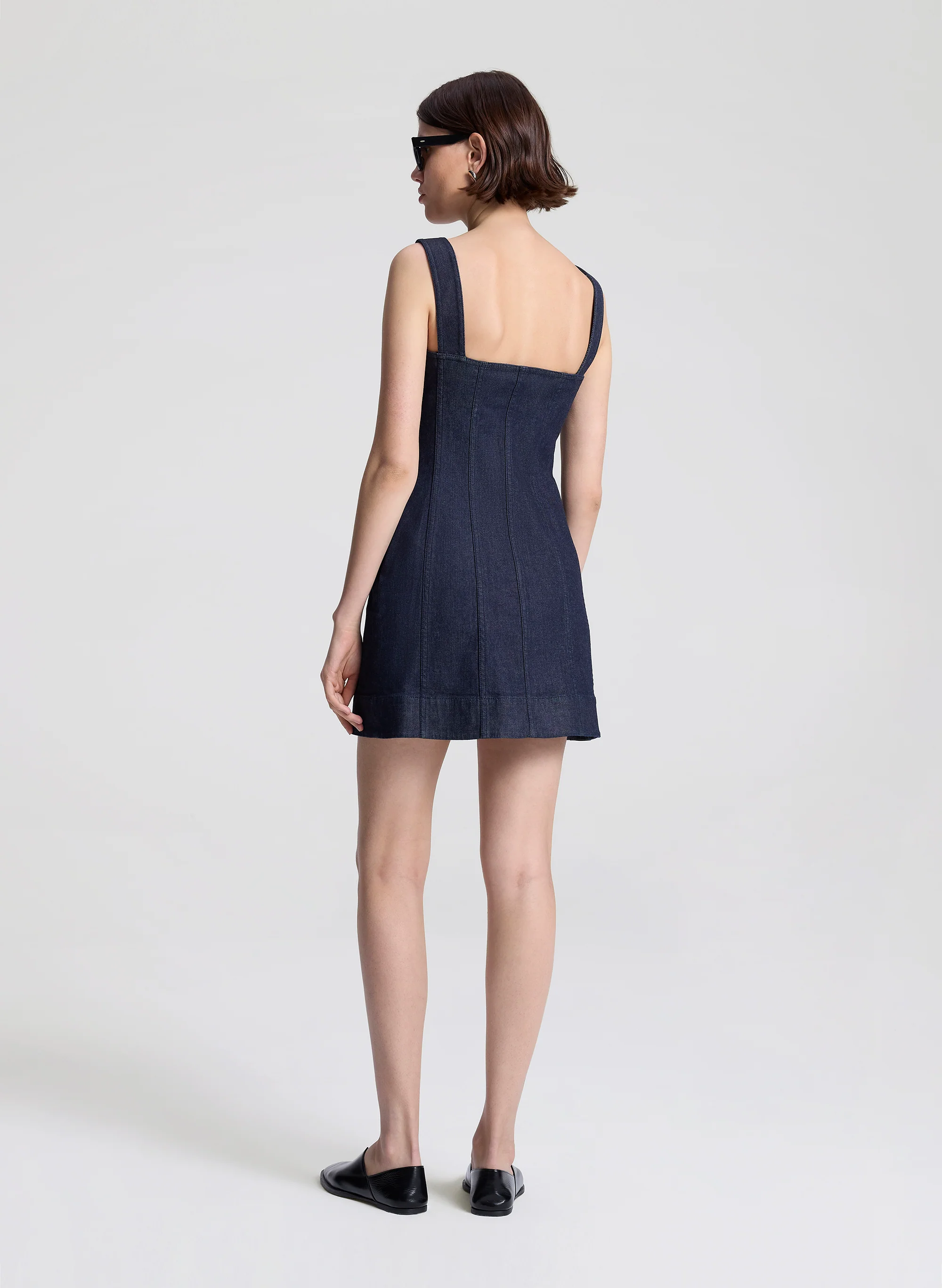 The 444 Denim Mini Dress - Image 5