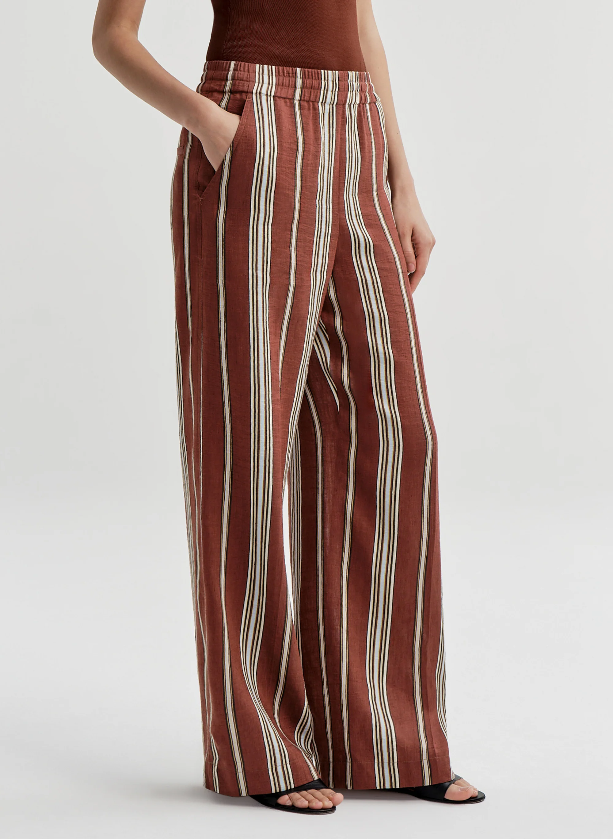Tyler Striped Linen Pant - Image 3