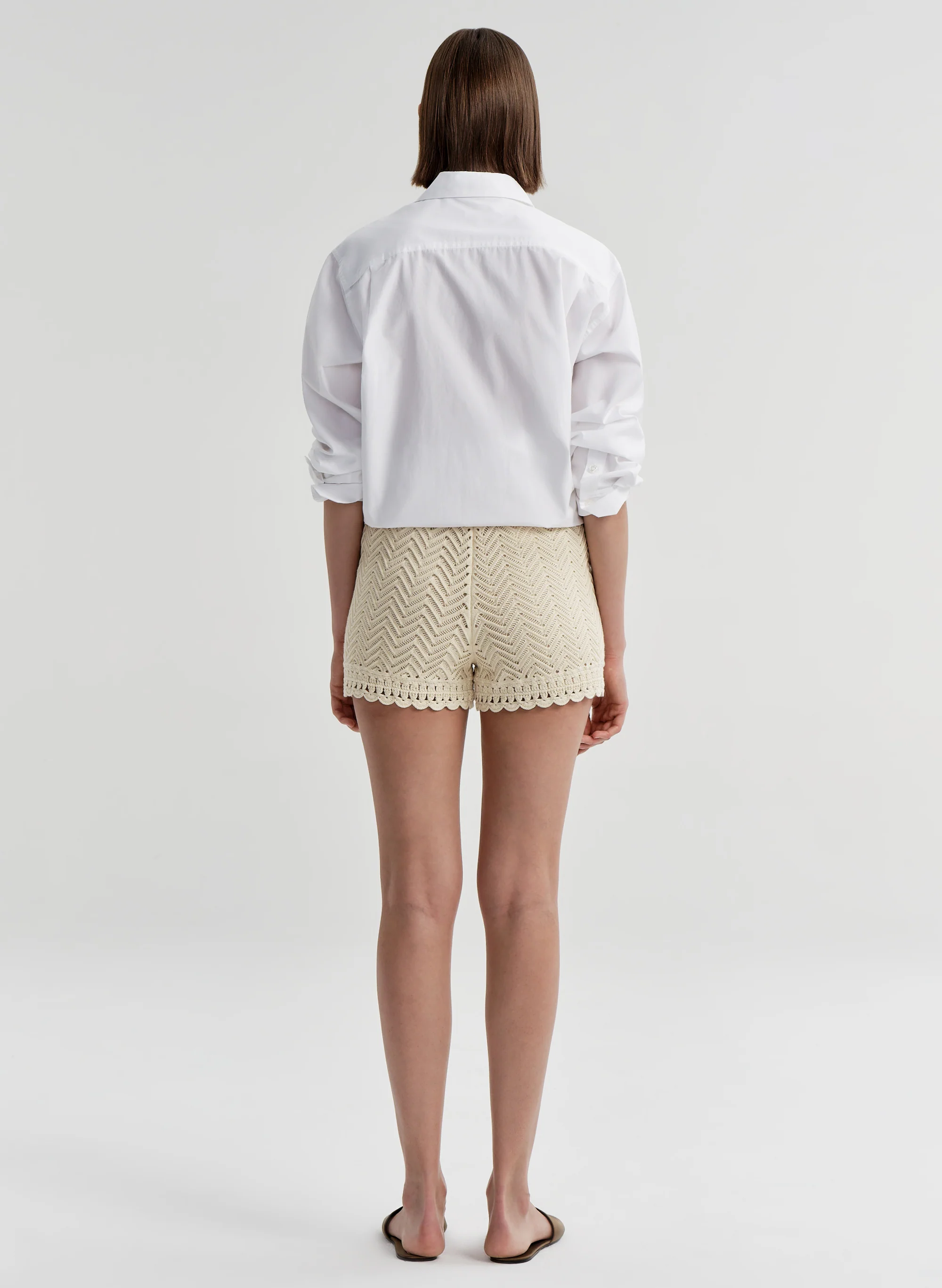Ula Cotton Crochet Knit Short - Image 5