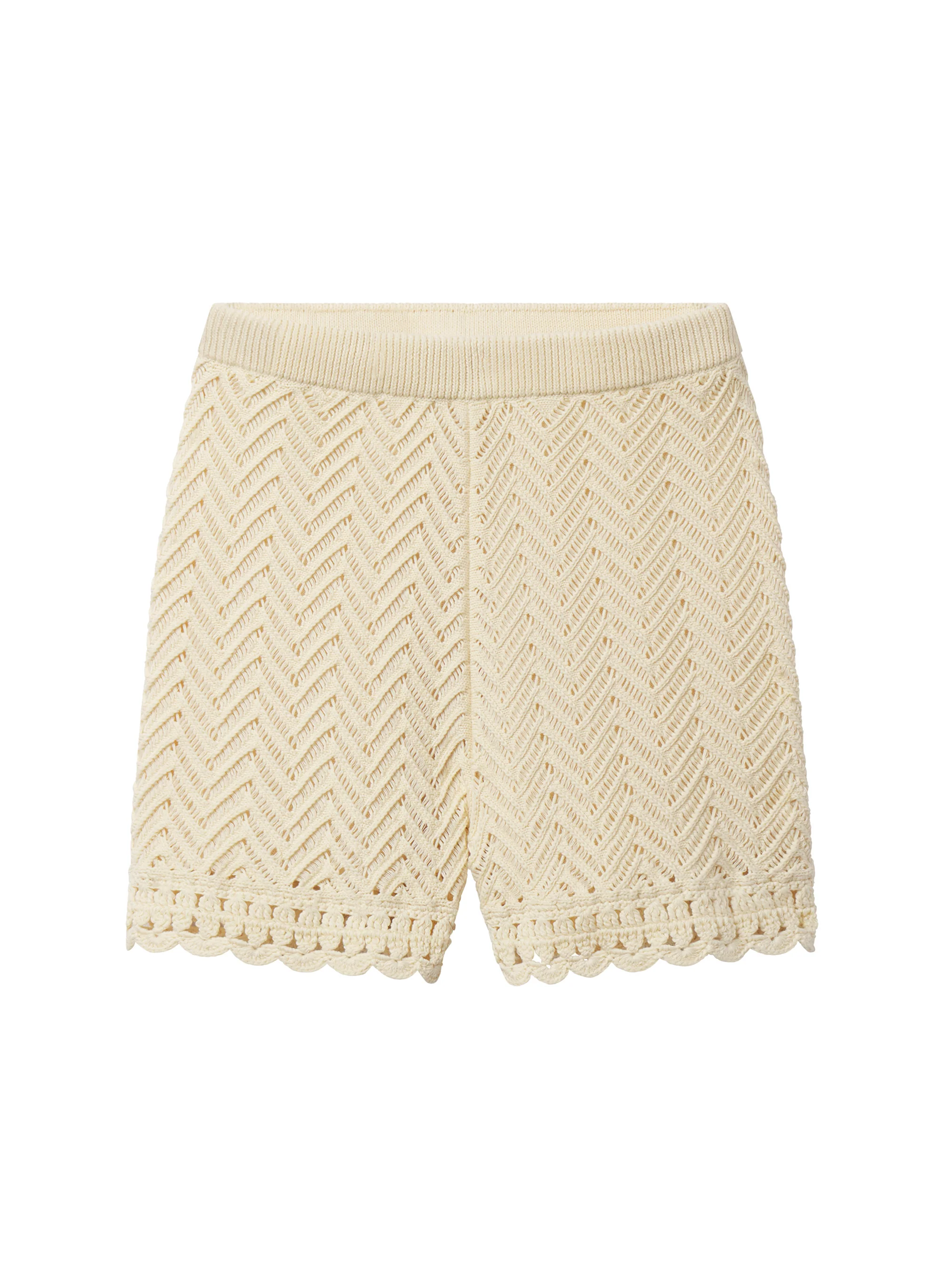 Ula Cotton Crochet Knit Short - Image 6