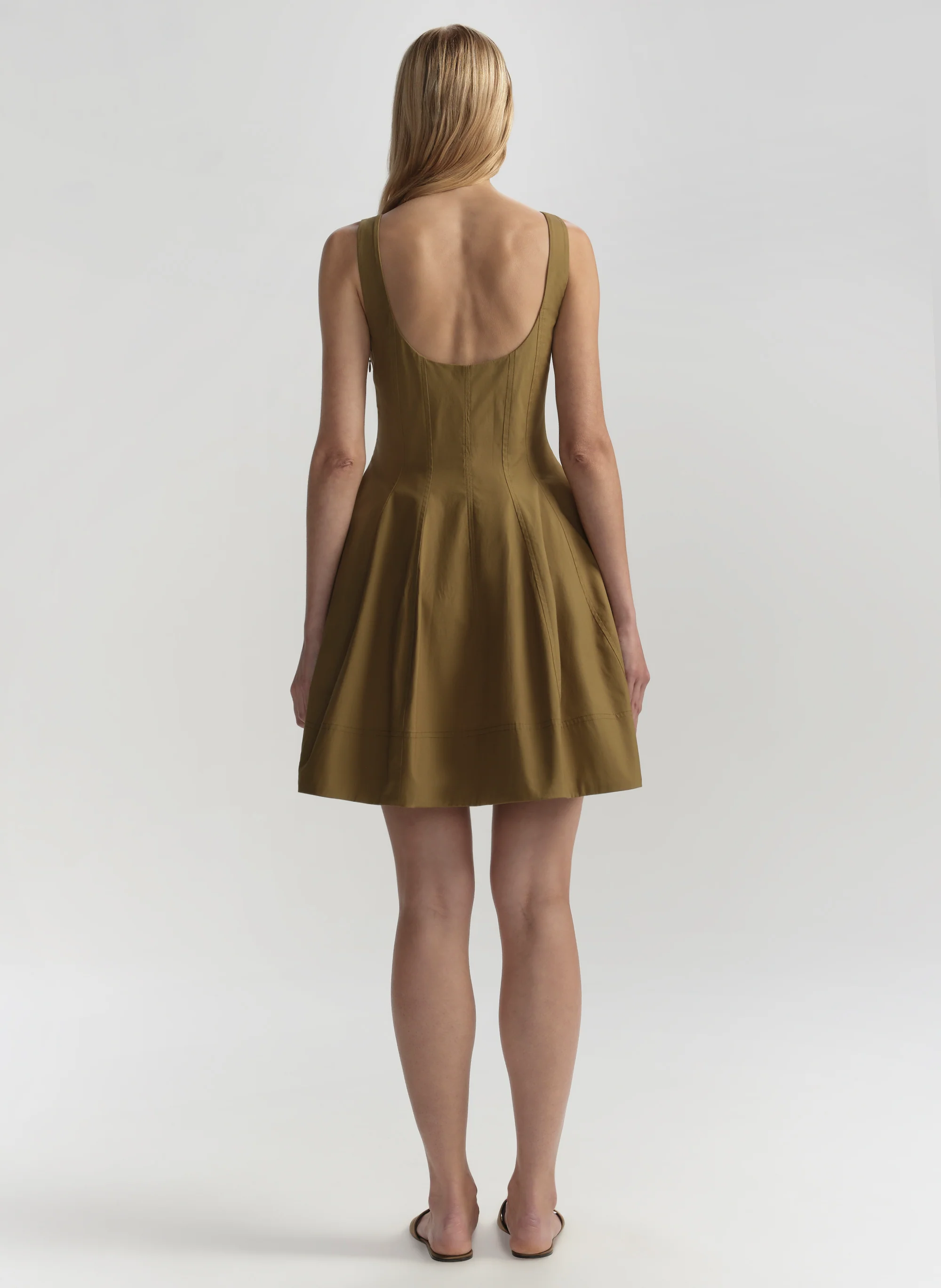 Vea Stretch Cotton Mini Dress - Image 5