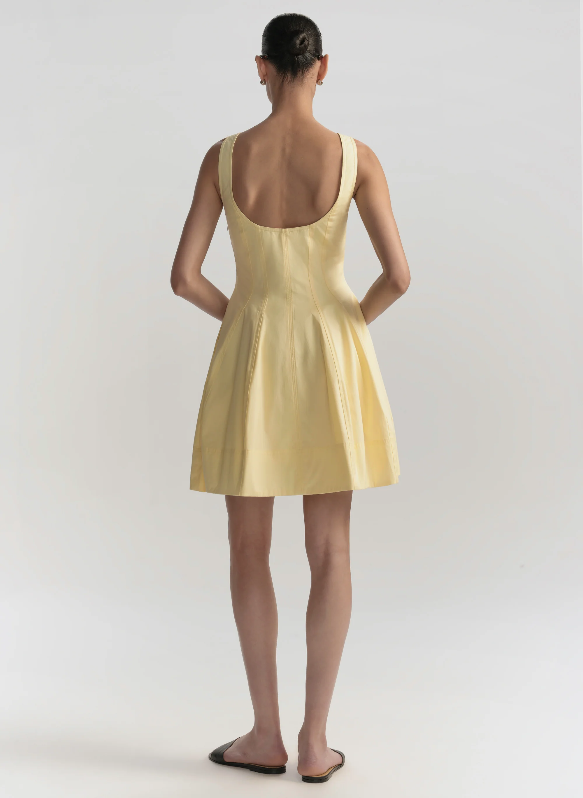 Vea Stretch Cotton Mini Dress - Image 5