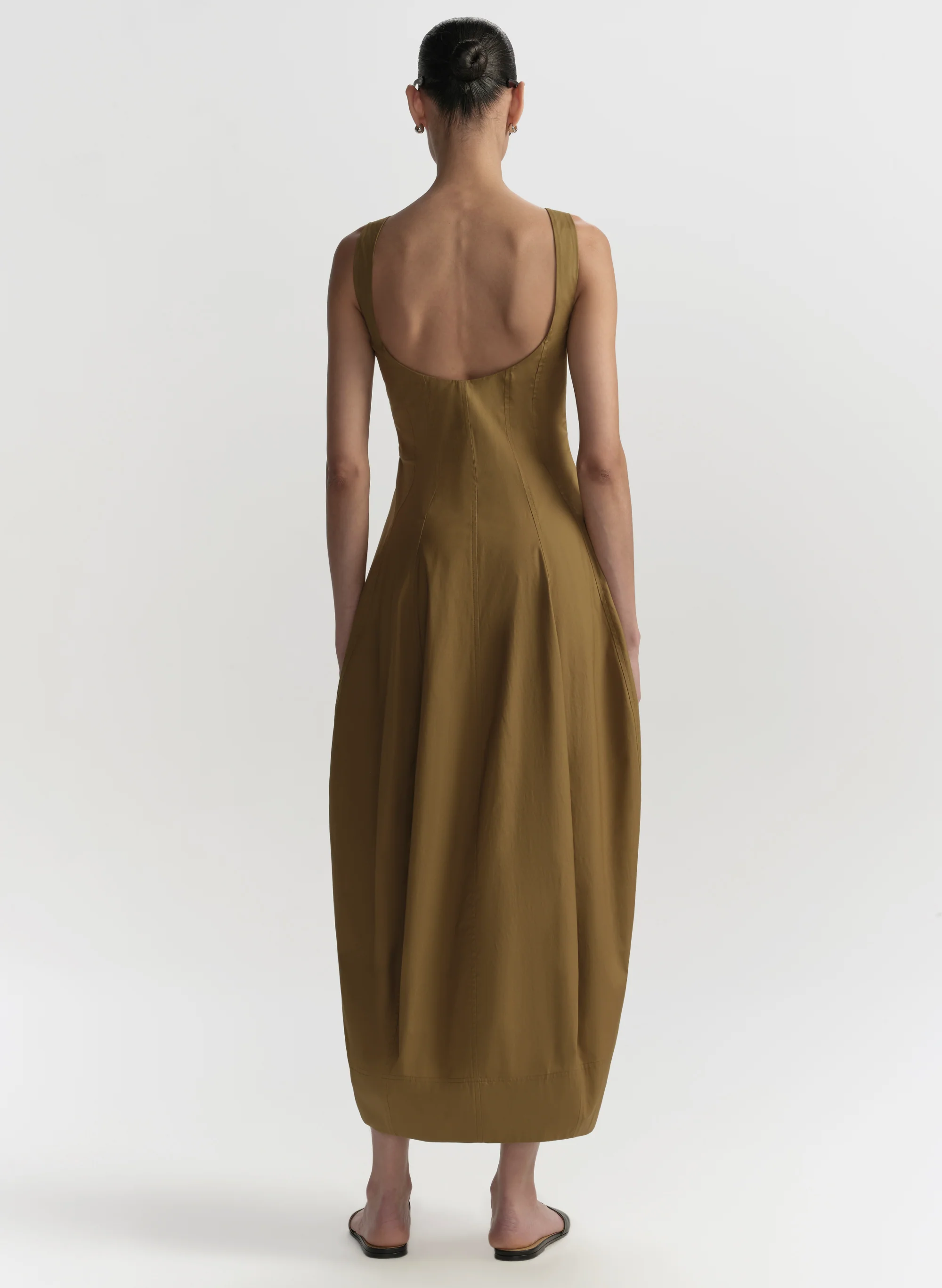 Veda Stretch Cotton Midi Dress - Image 5