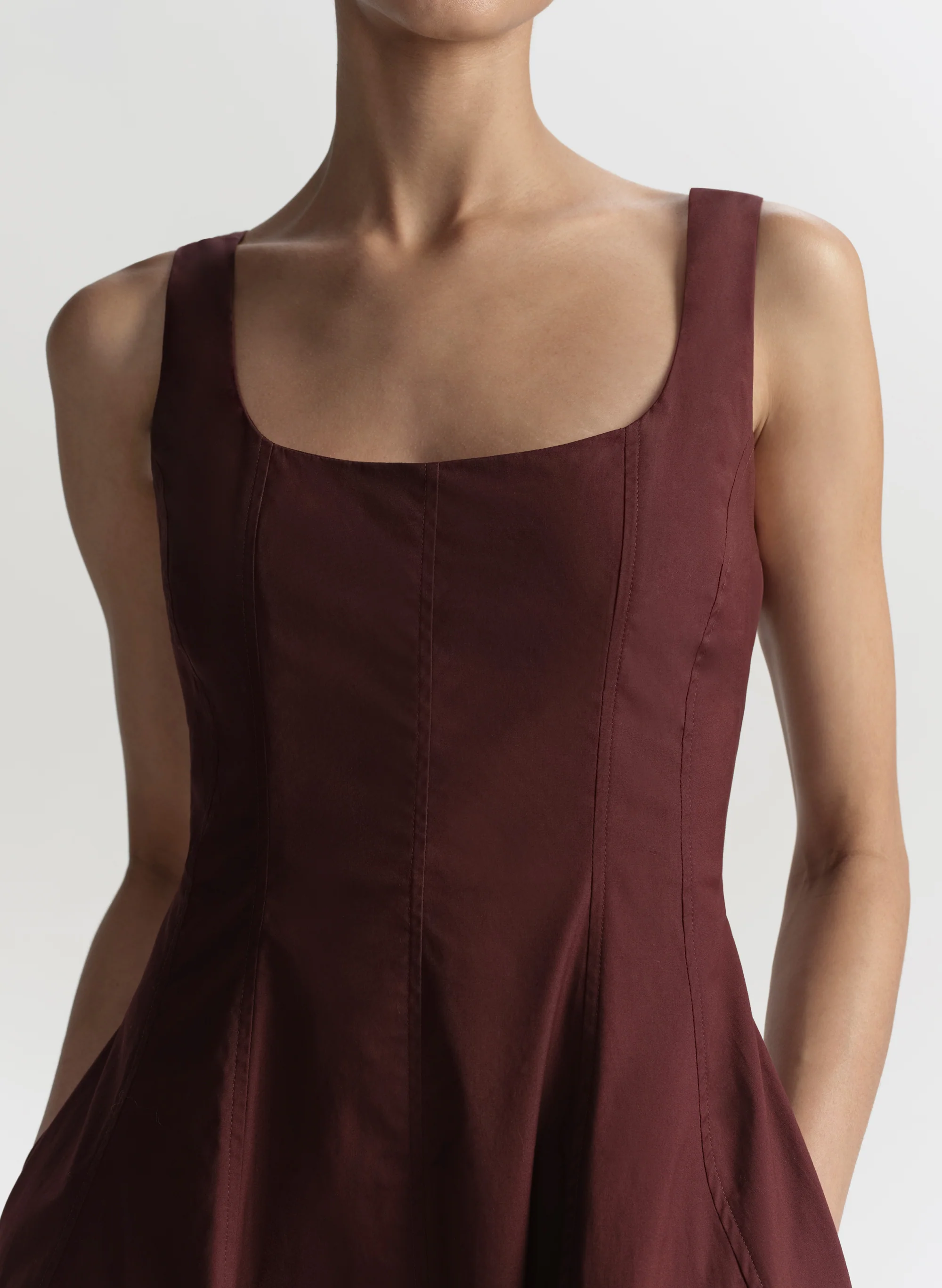 Veda Stretch Cotton Midi Dress - Image 3