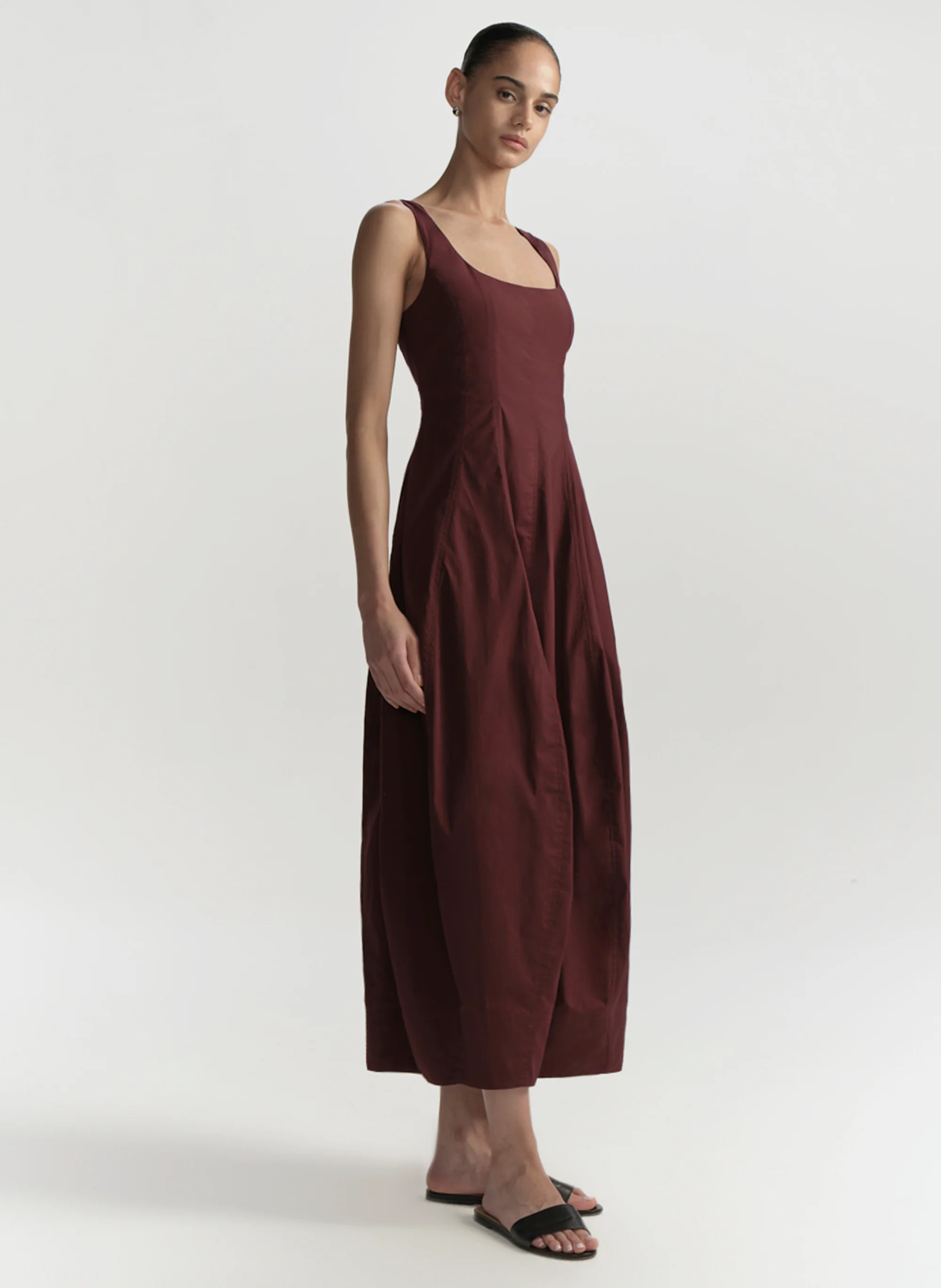 Veda Stretch Cotton Midi Dress - Image 4