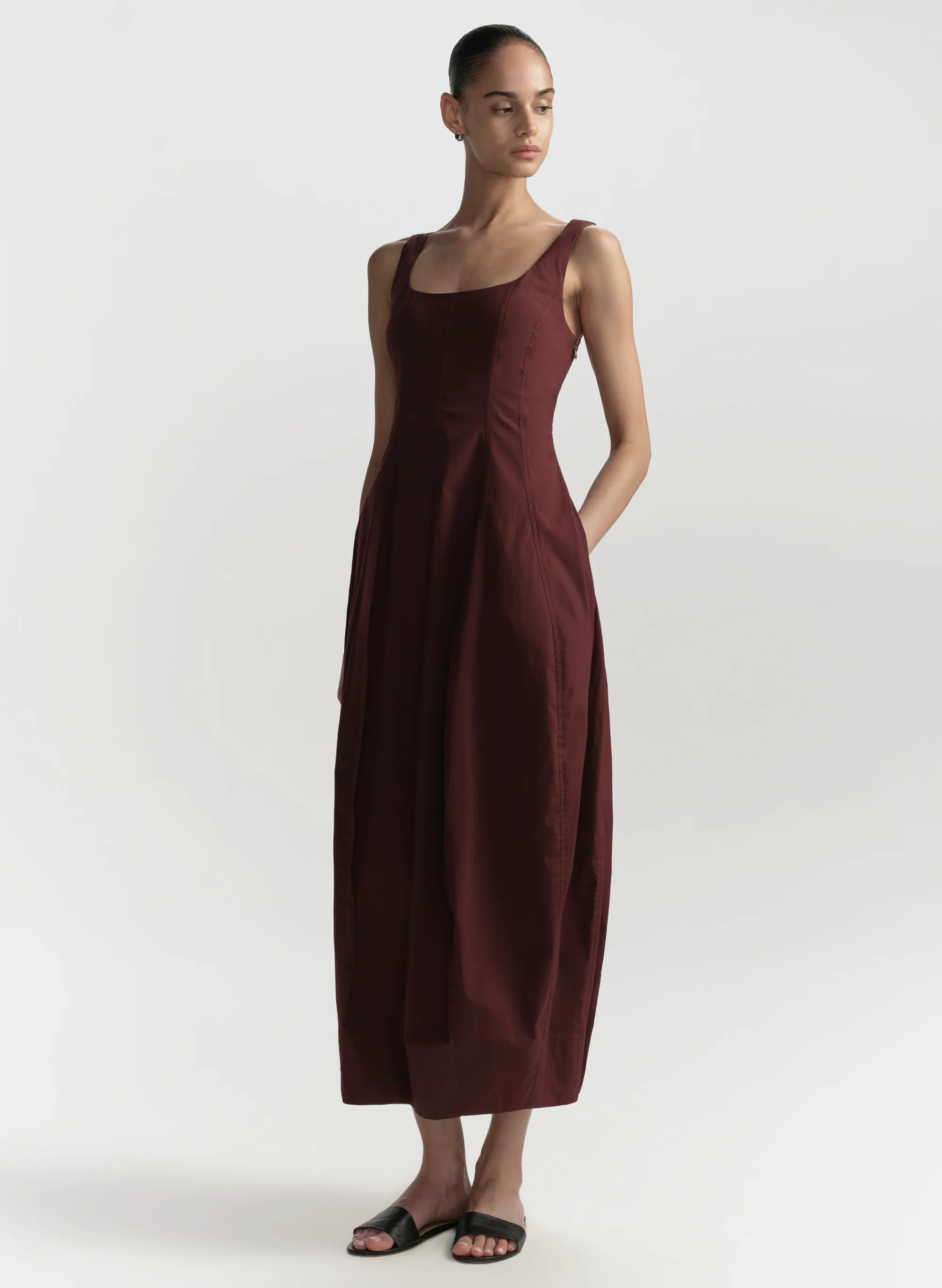 Veda Stretch Cotton Midi Dress - Image 5
