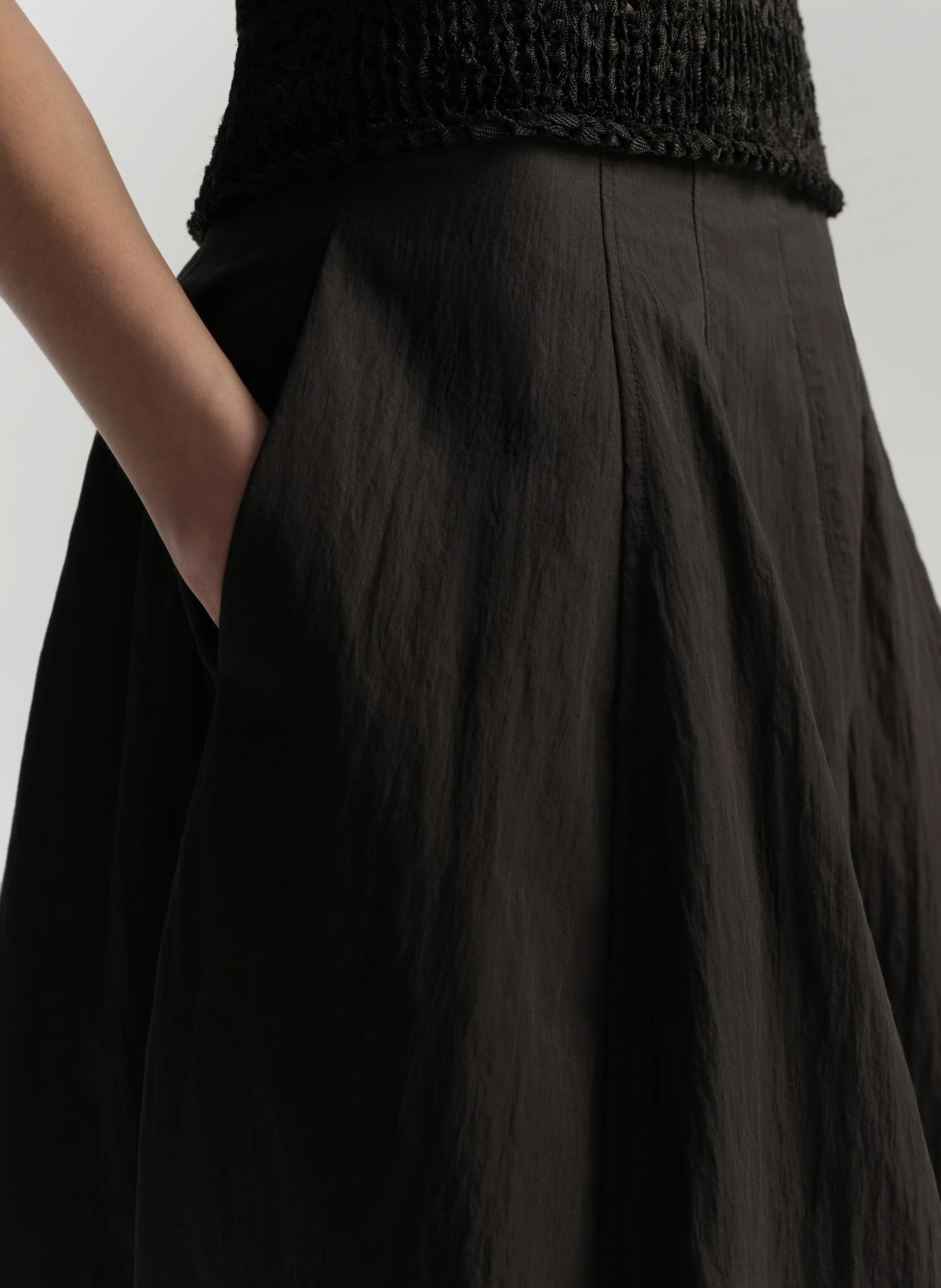 Veda Cotton Nylon Midi Skirt - Image 2