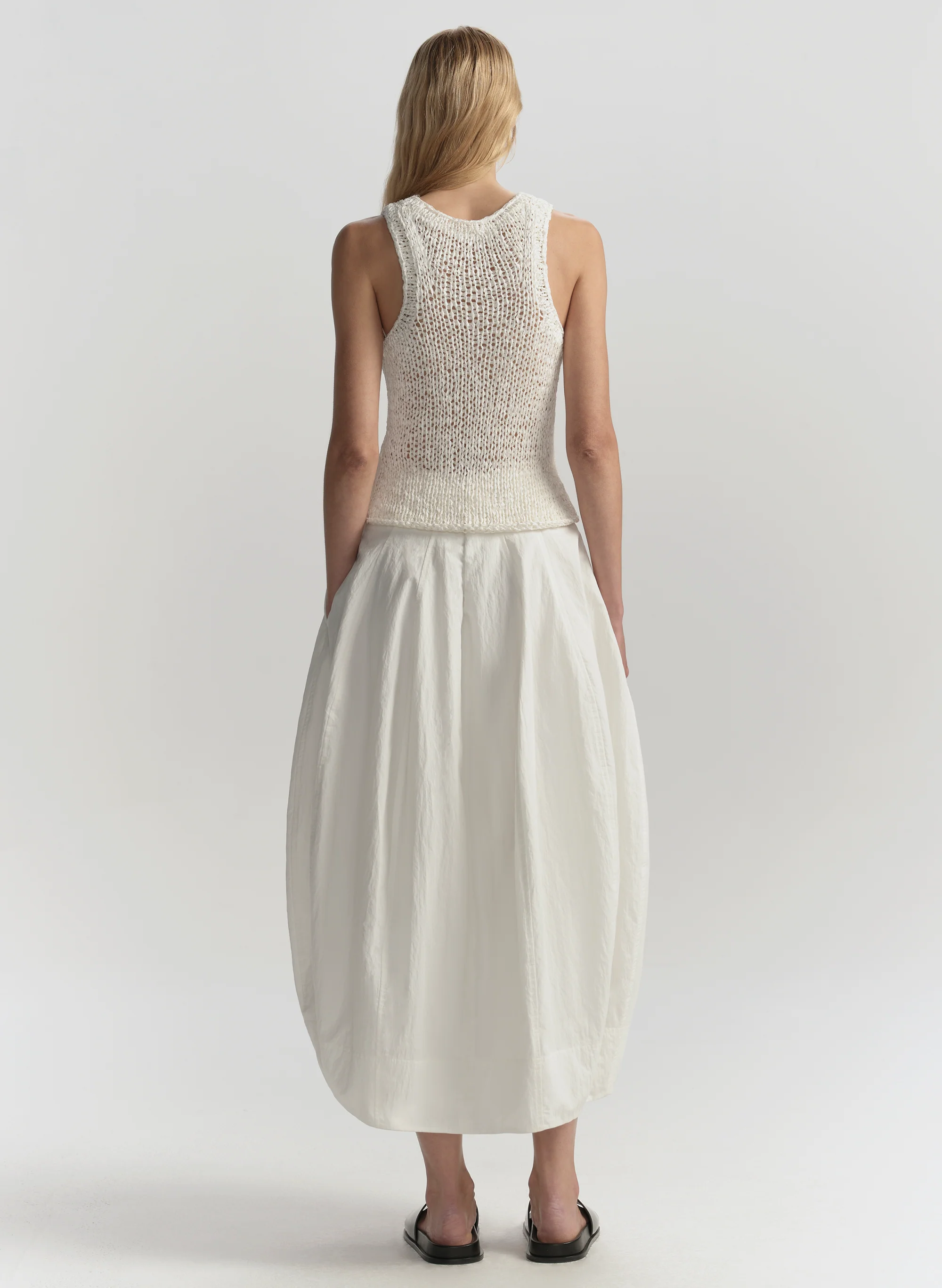 Veda Cotton Nylon Midi Skirt - Image 5