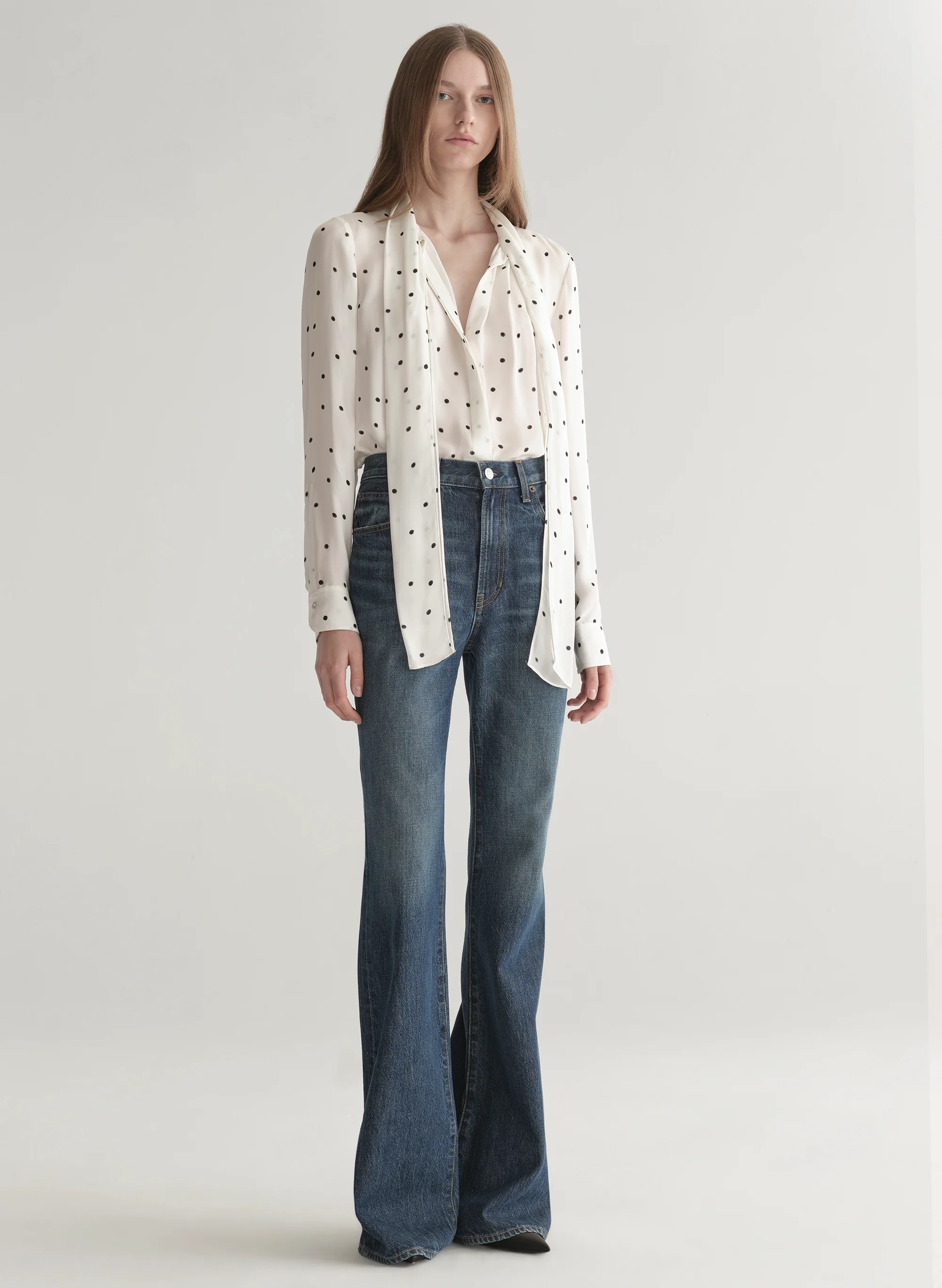 Viv Polka Dot Silk Top - Image 4