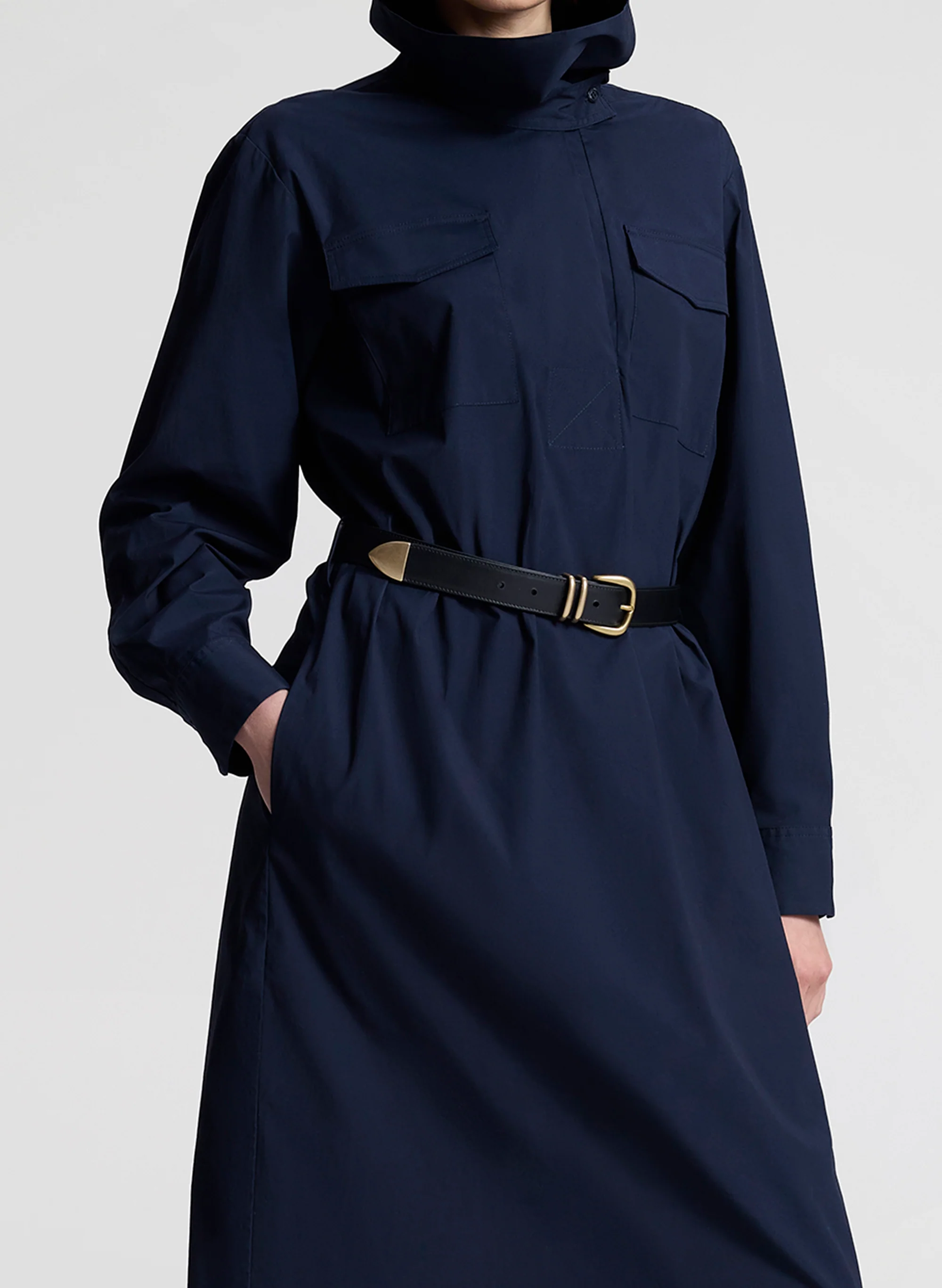 Wells Stretch Cotton Midi Dress - Image 3
