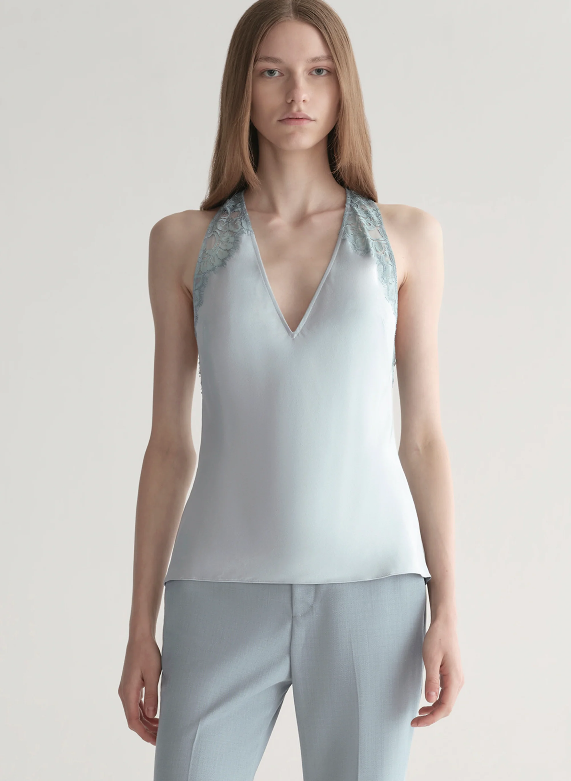 Wes Satin and Lace Top